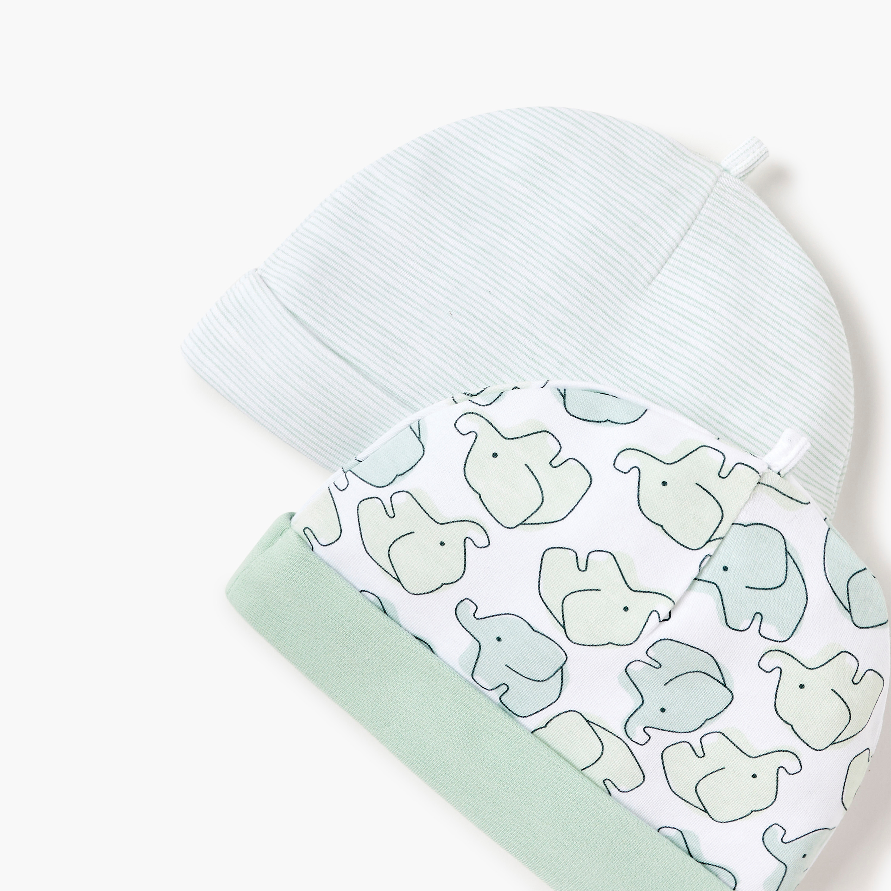 Juniors Printed Beanie Cap - Set of 2-baby-boys-accessories-caps-image-5