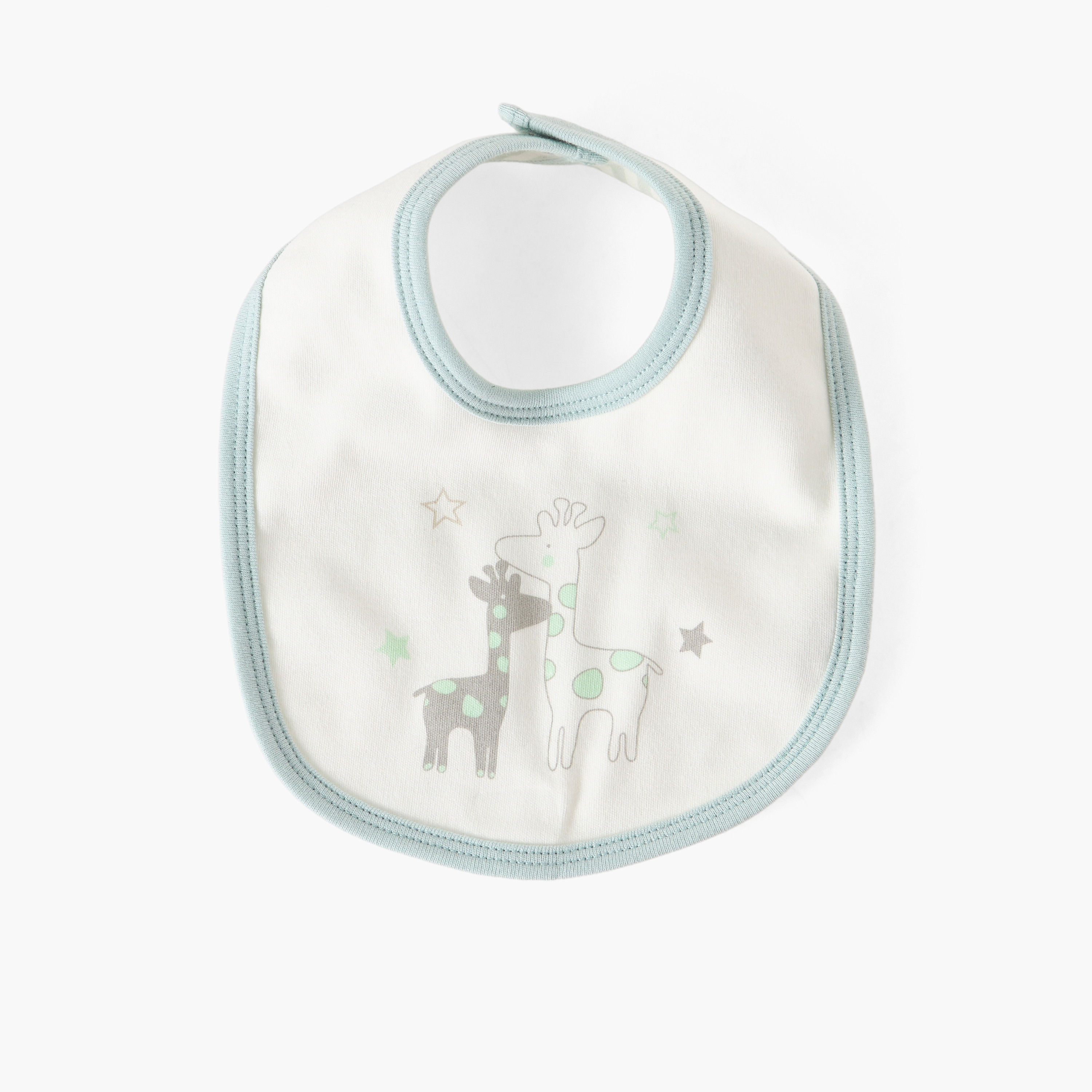 مريلة أطفال بزر إغلاق كبس من جونيورز-baby-feeding-bibs-image-1