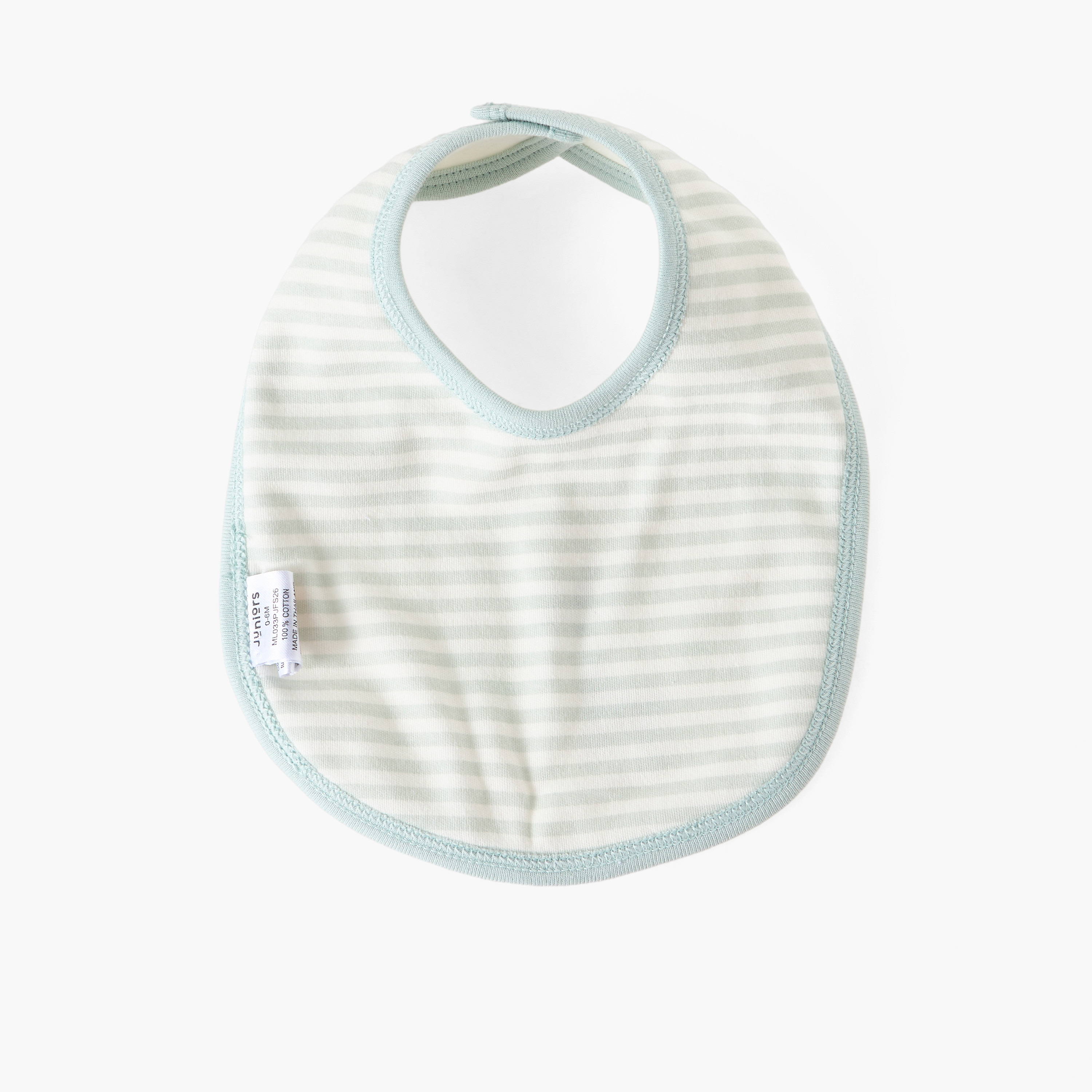 مريلة أطفال بزر إغلاق كبس من جونيورز-baby-feeding-bibs-image-2