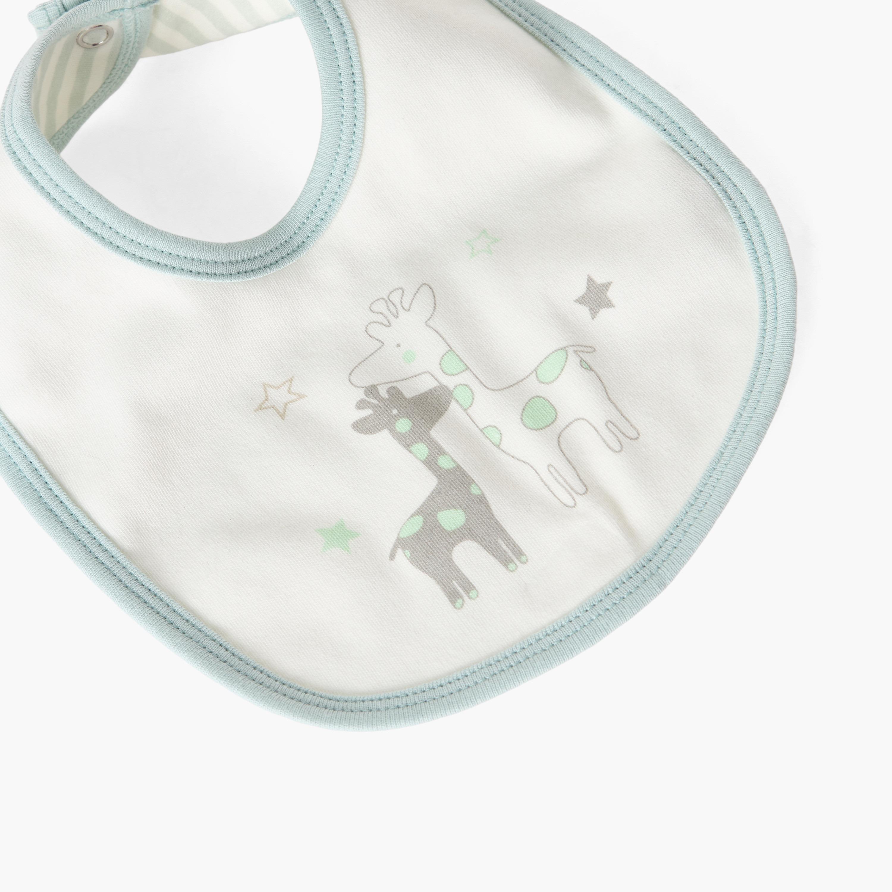 مريلة أطفال بزر إغلاق كبس من جونيورز-baby-feeding-bibs-image-3