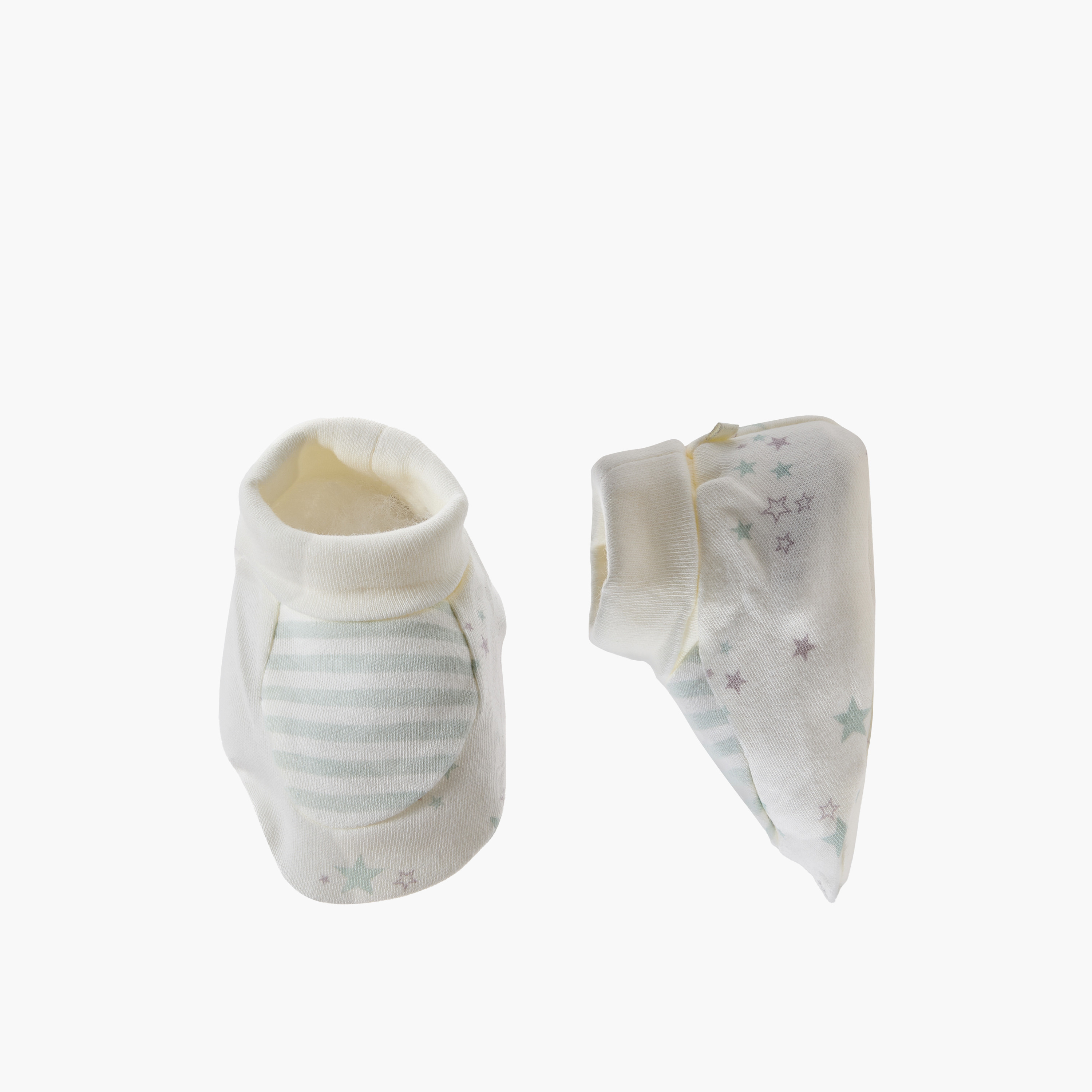 Juniors Booties with Star Print-baby-girls-shoes-booties-image-1