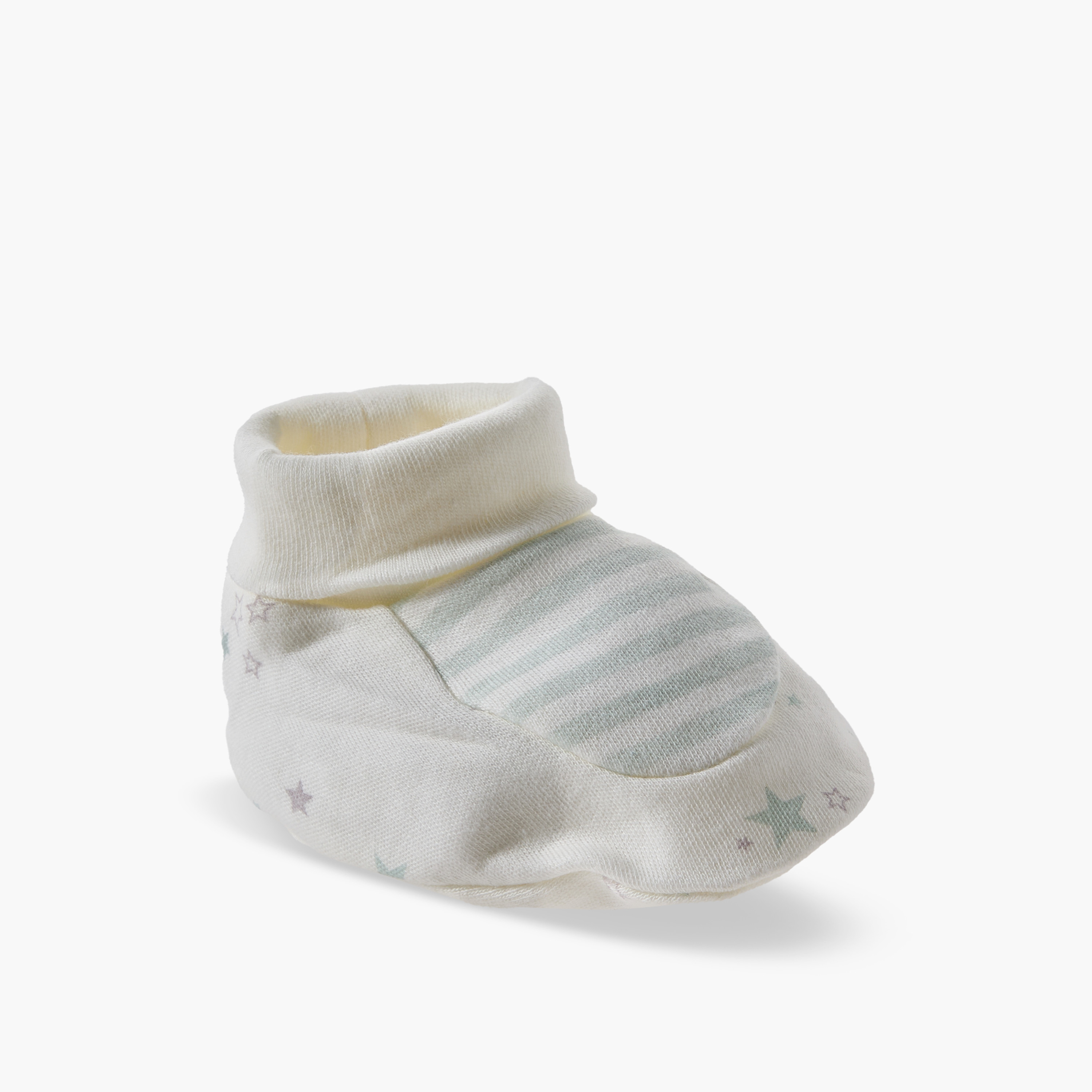 Juniors Booties with Star Print-baby-girls-shoes-booties-image-2