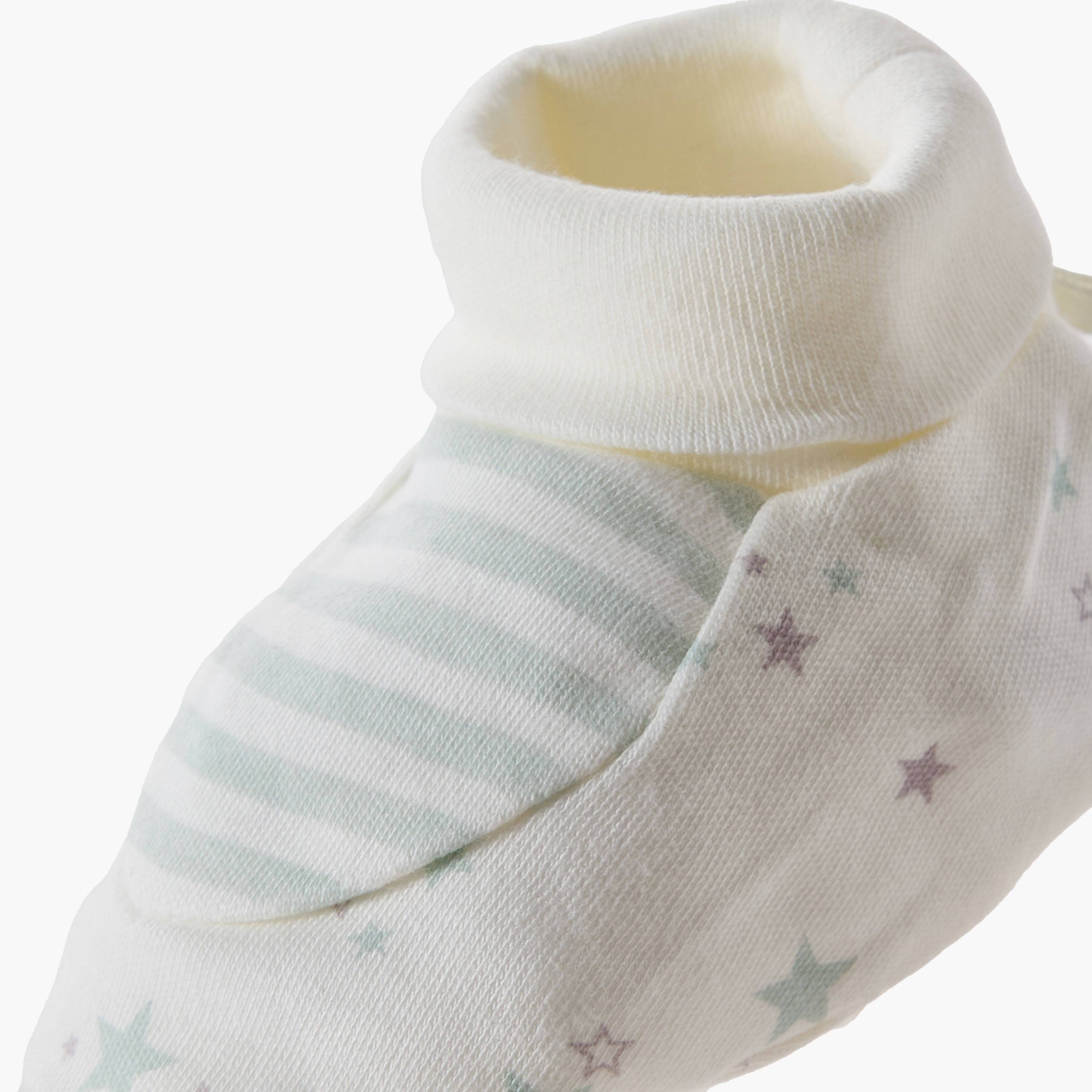Juniors Booties with Star Print-baby-girls-shoes-booties-image-4