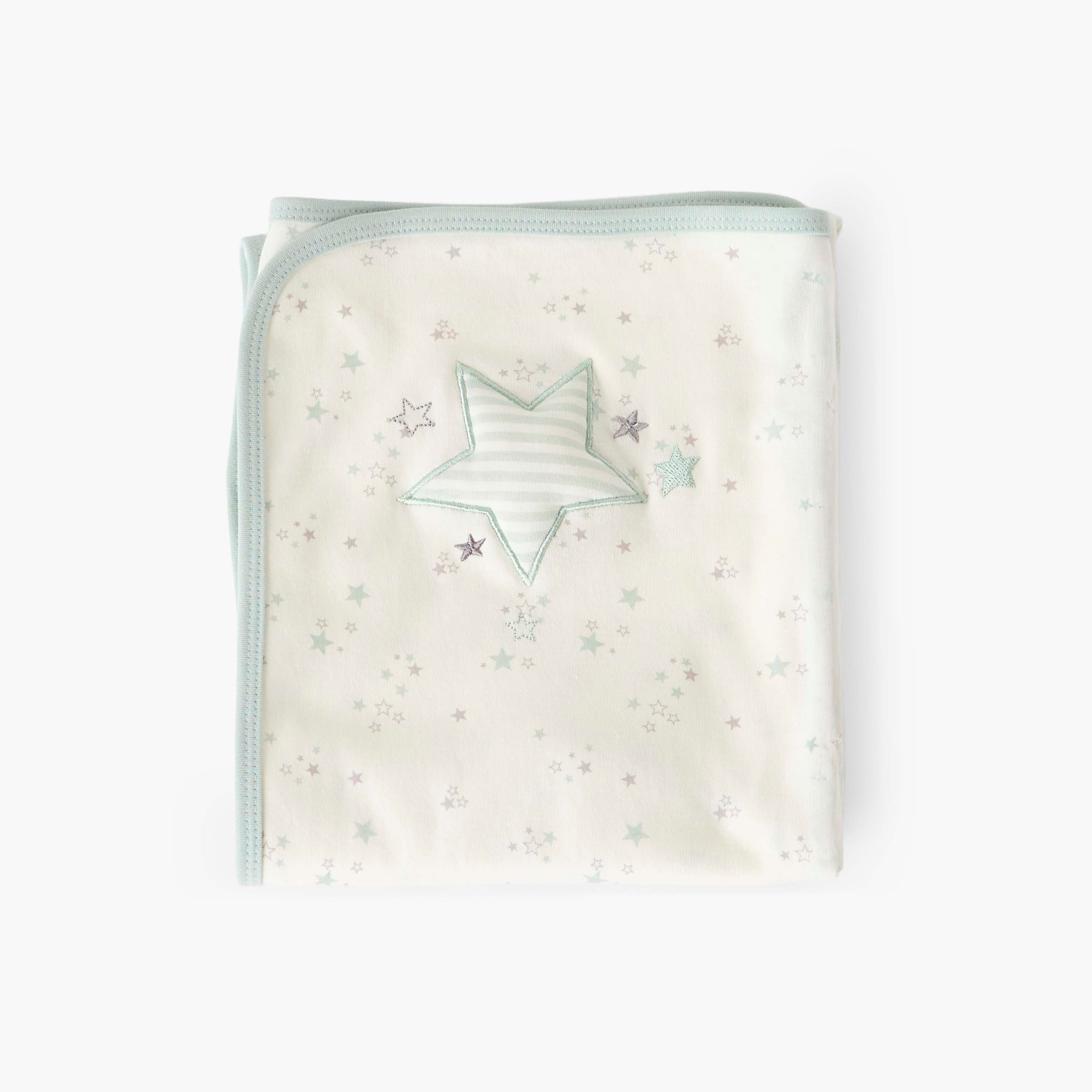 Juniors Receiving Blanket with Star Print-baby-nursery-blanketsandswaddles-receivingblankets-image-3