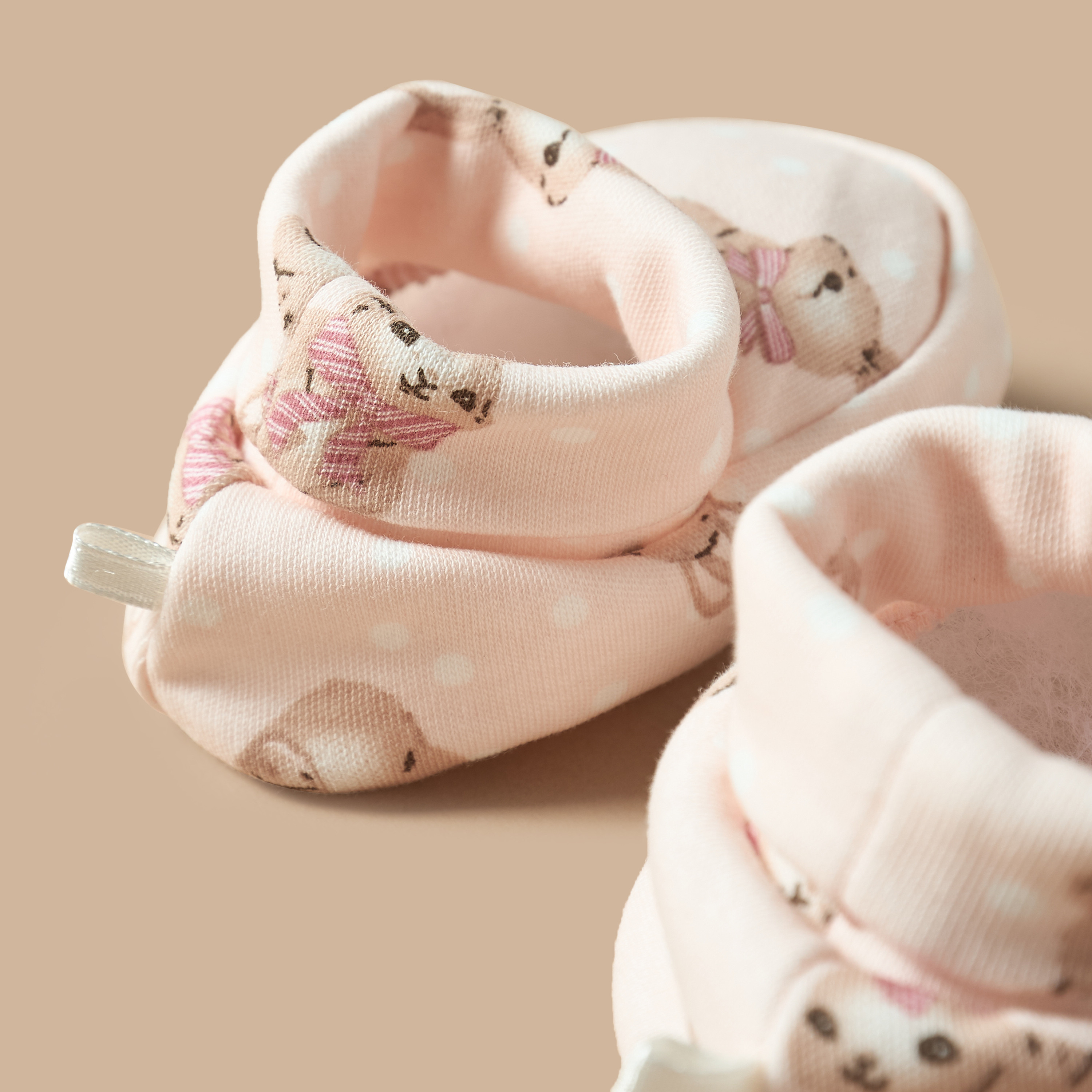 Juniors All-Over Bunny Print Booties-baby-girls-shoes-booties-image-3