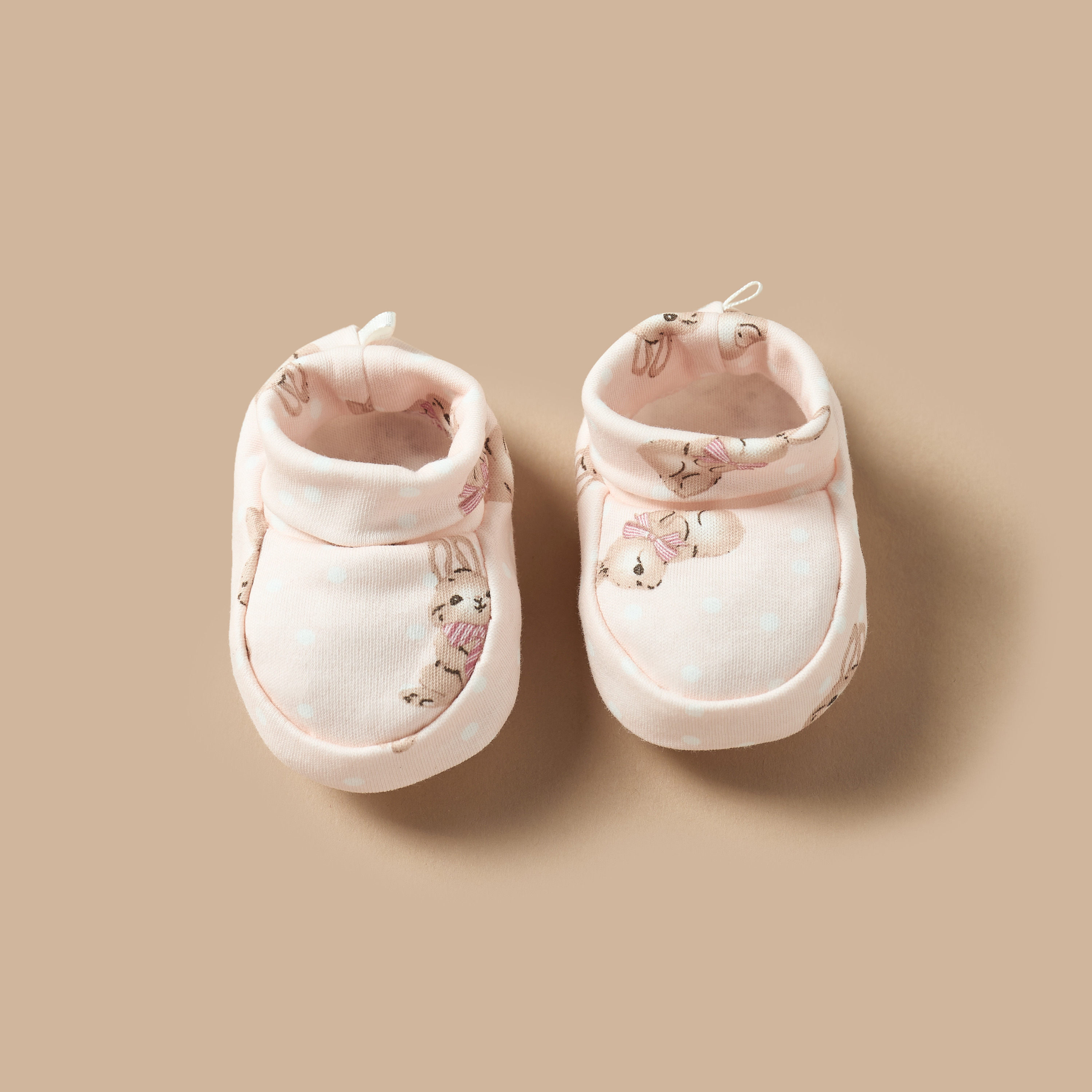 Juniors All-Over Bunny Print Booties-baby-girls-shoes-booties-image-5