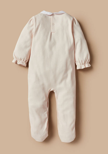 Juniors Embroidered Sleepsuit with Peter Pan Collar-Sleepsuits-image-3