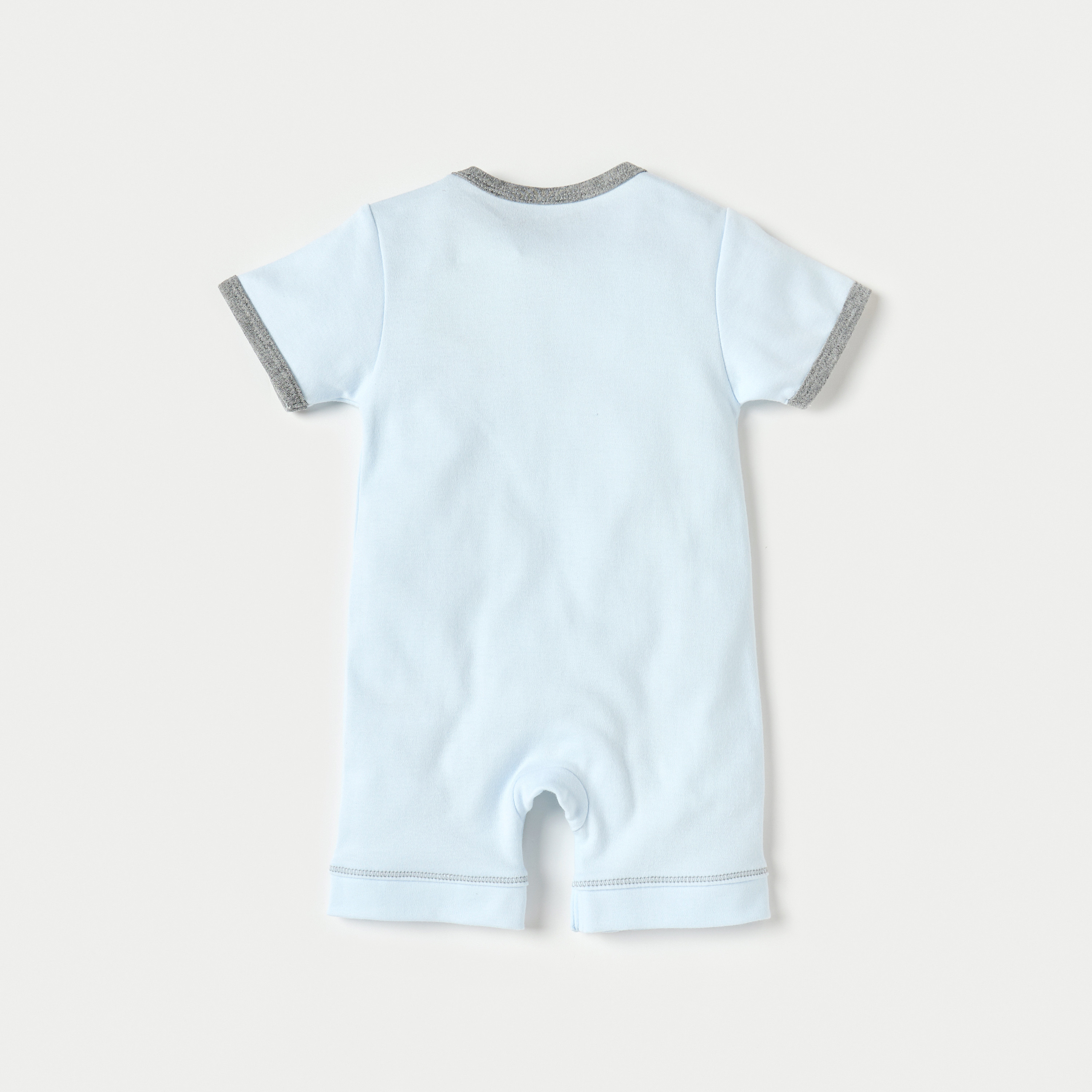 Juniors Fish Embroidered Romper with Short Sleeves-baby-boys-clothing-rompers-image-4