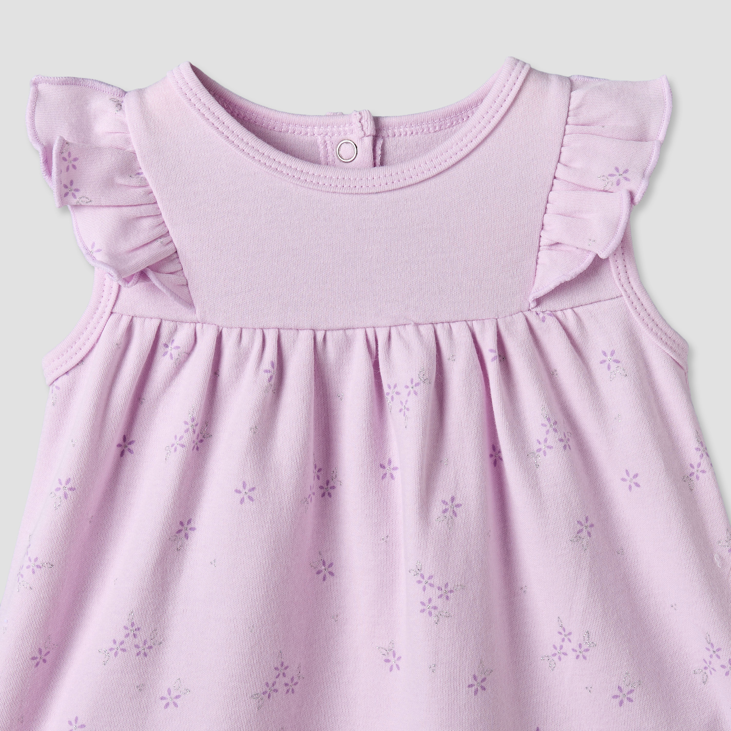 فستان دون أكمام بطول الركبة وياقة مستديرة وطبعات زهرية من جونيورز-baby-girls-clothing-dressesandjumpsuits-image-3