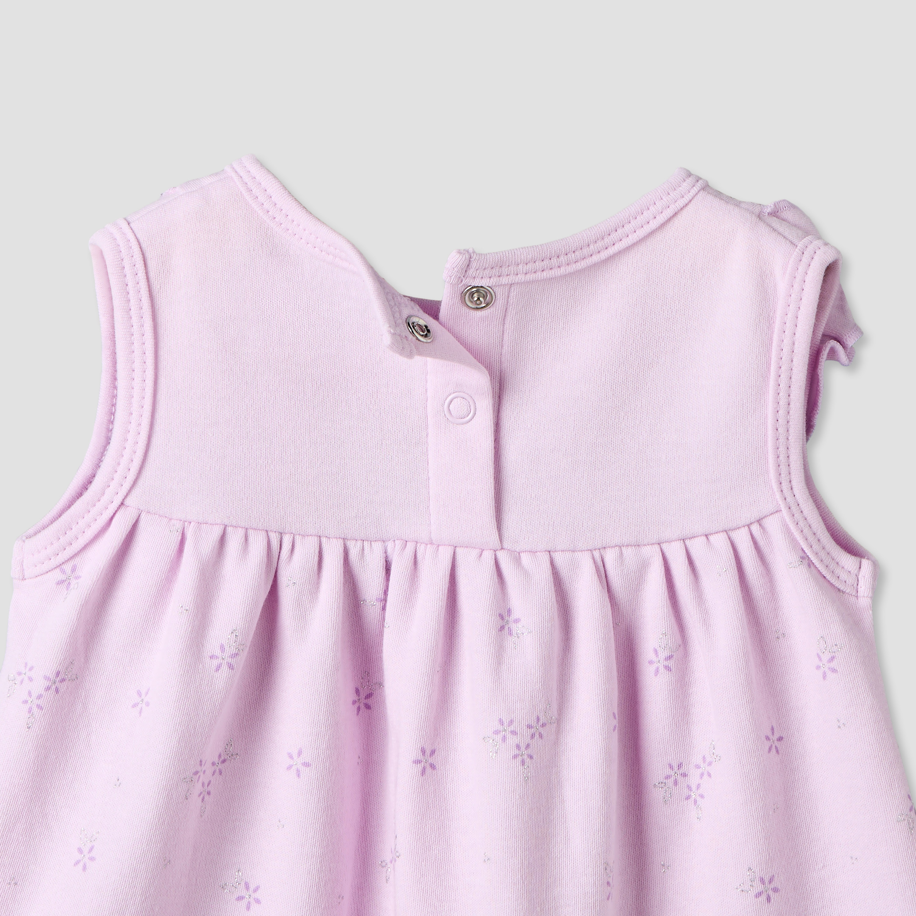 فستان دون أكمام بطول الركبة وياقة مستديرة وطبعات زهرية من جونيورز-baby-girls-clothing-dressesandjumpsuits-image-4