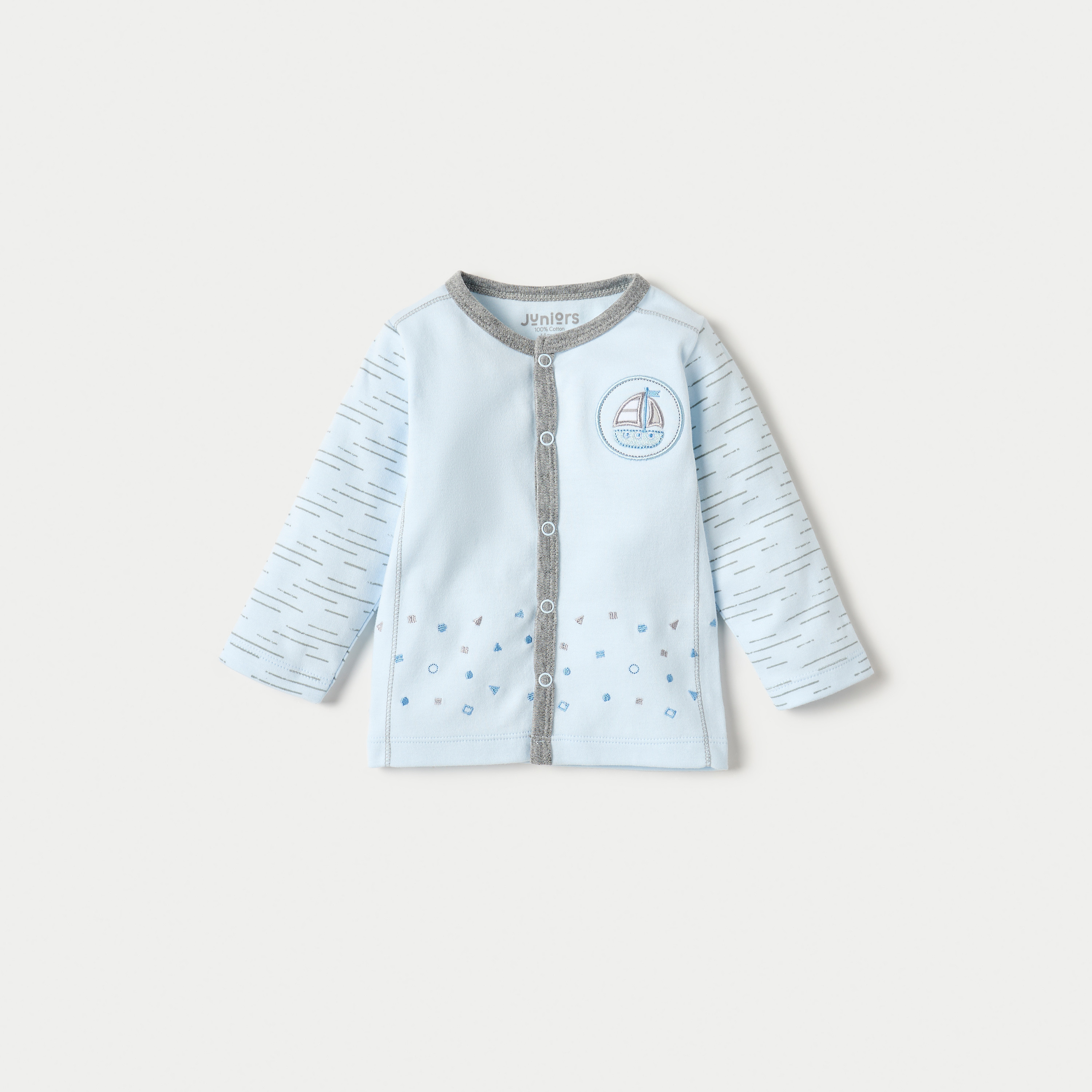 Juniors All-Over Print Shirt and Pyjama Set-baby-boys-clothing-nightwear-pyjamasets-image-2