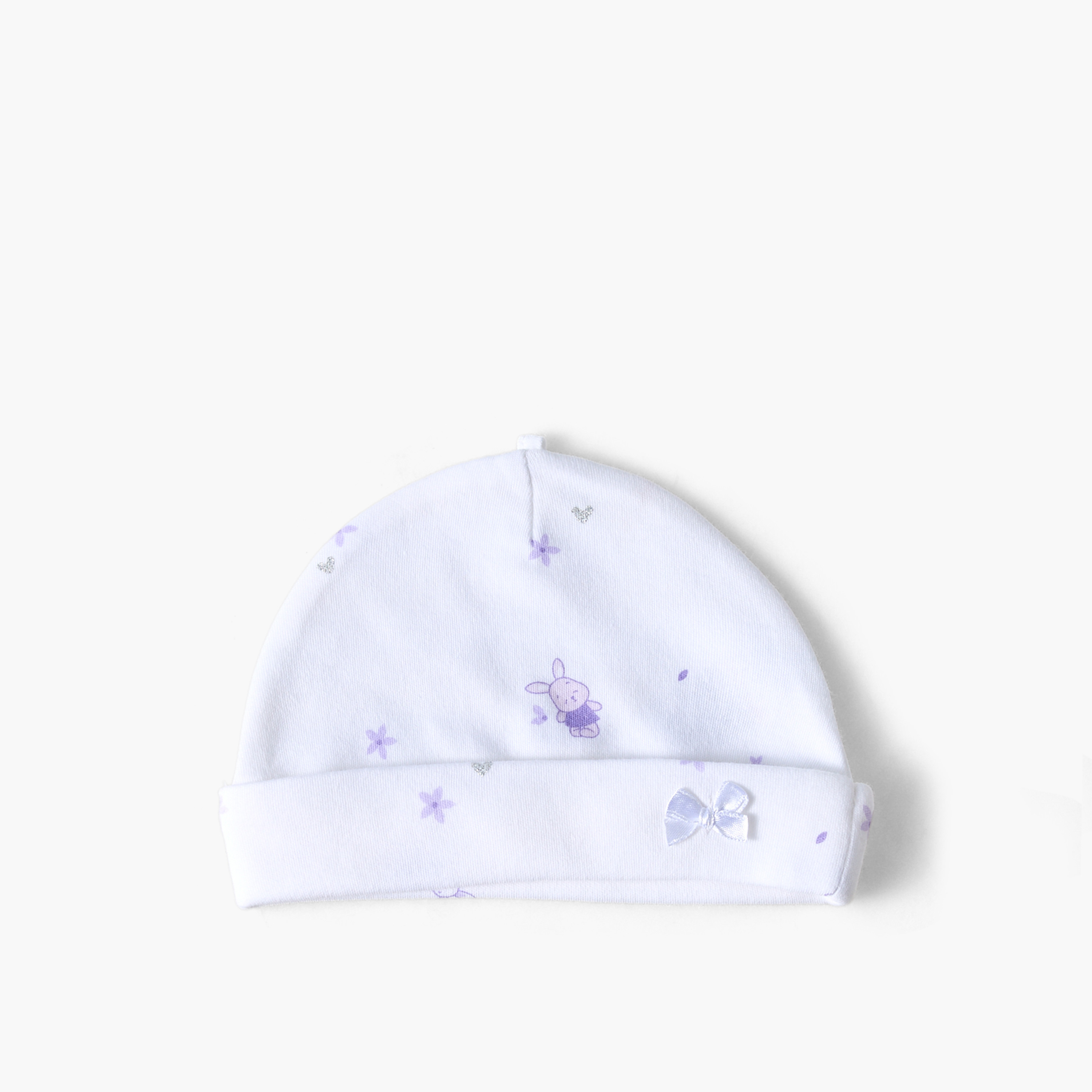 Pack of 2 Juniors Cap with Bunny Print-baby-girls-accessories-caps-image-2