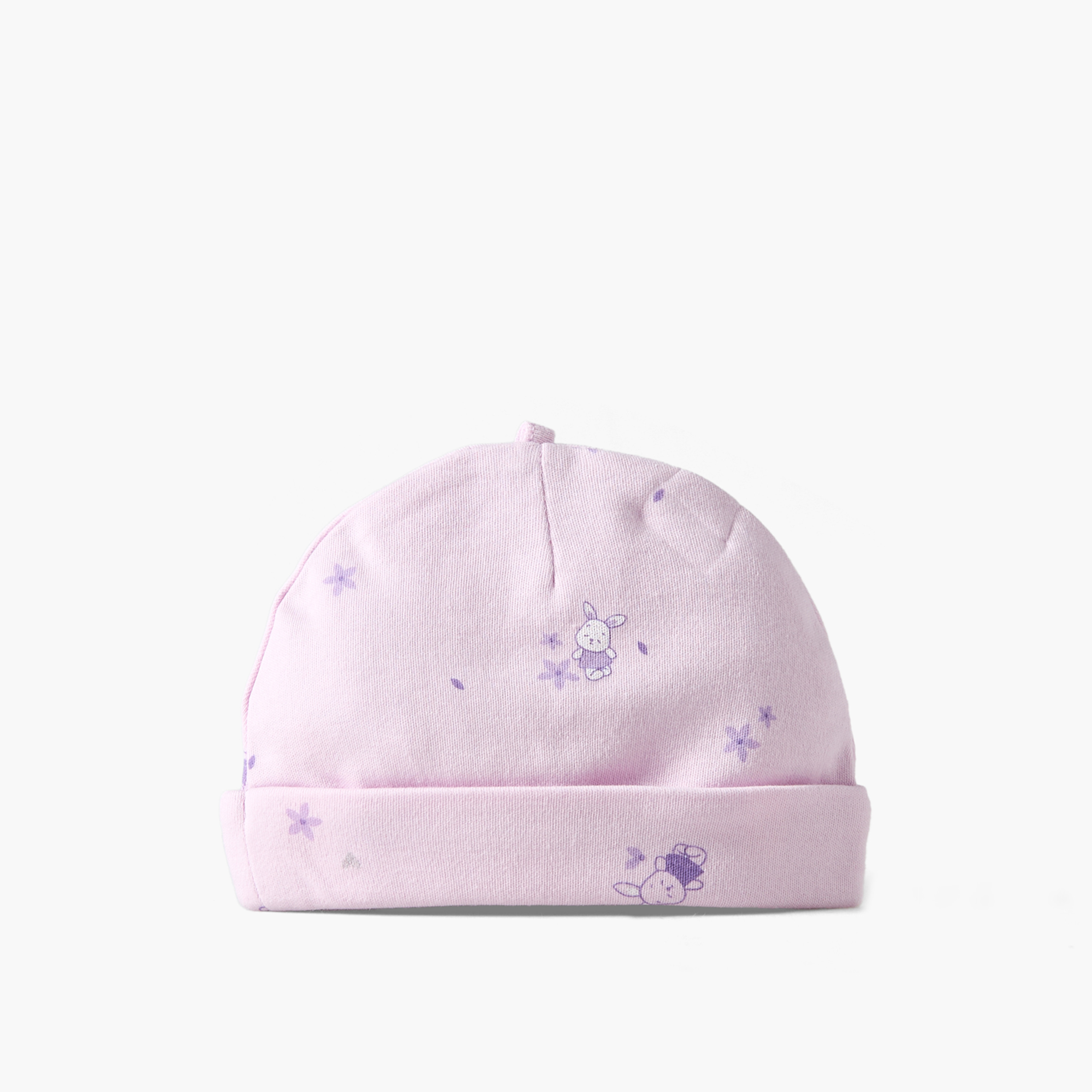 Pack of 2 Juniors Cap with Bunny Print-baby-girls-accessories-caps-image-5