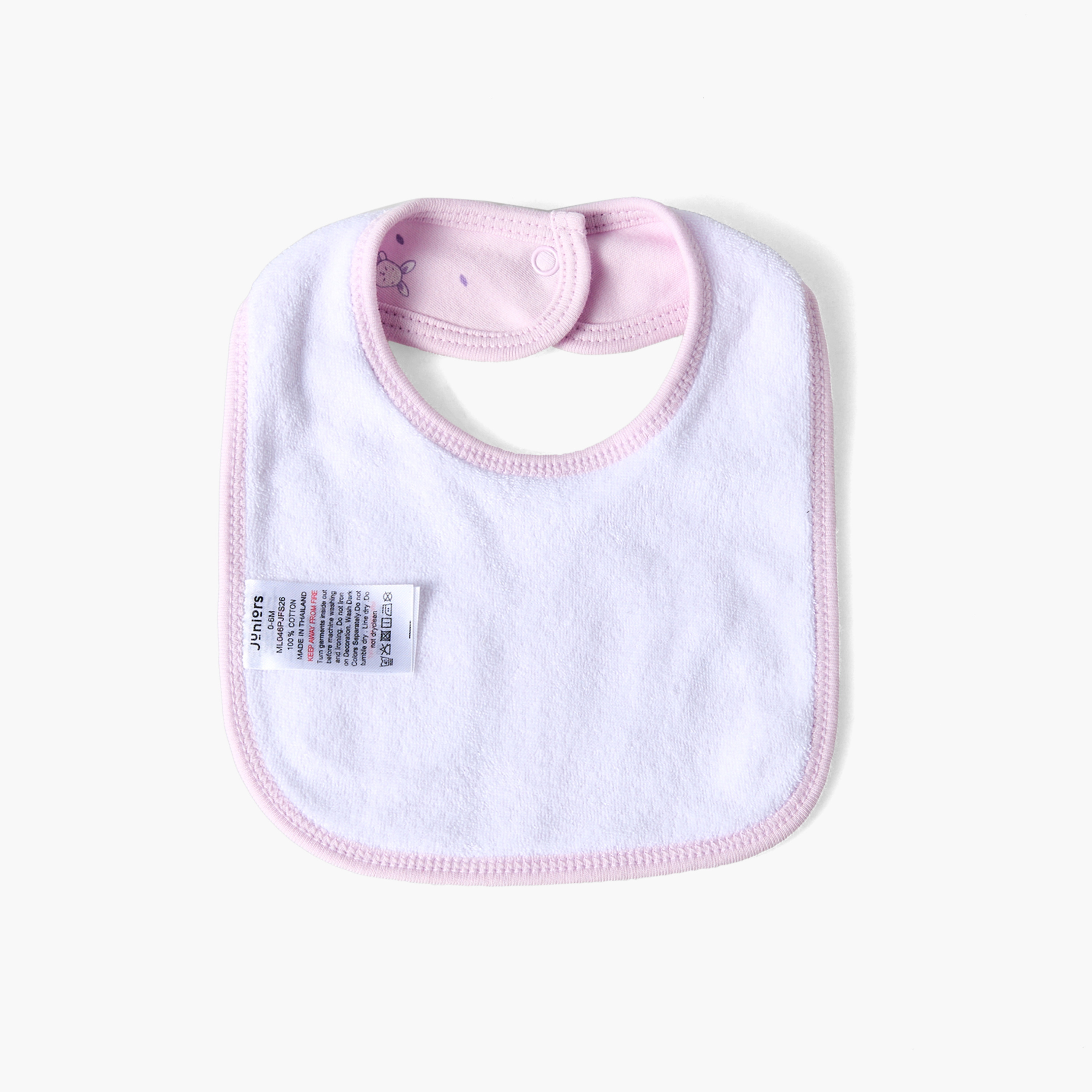 Pack of 2 Juniors Baby Bib with Bunny Print-baby-feeding-bibs-image-4