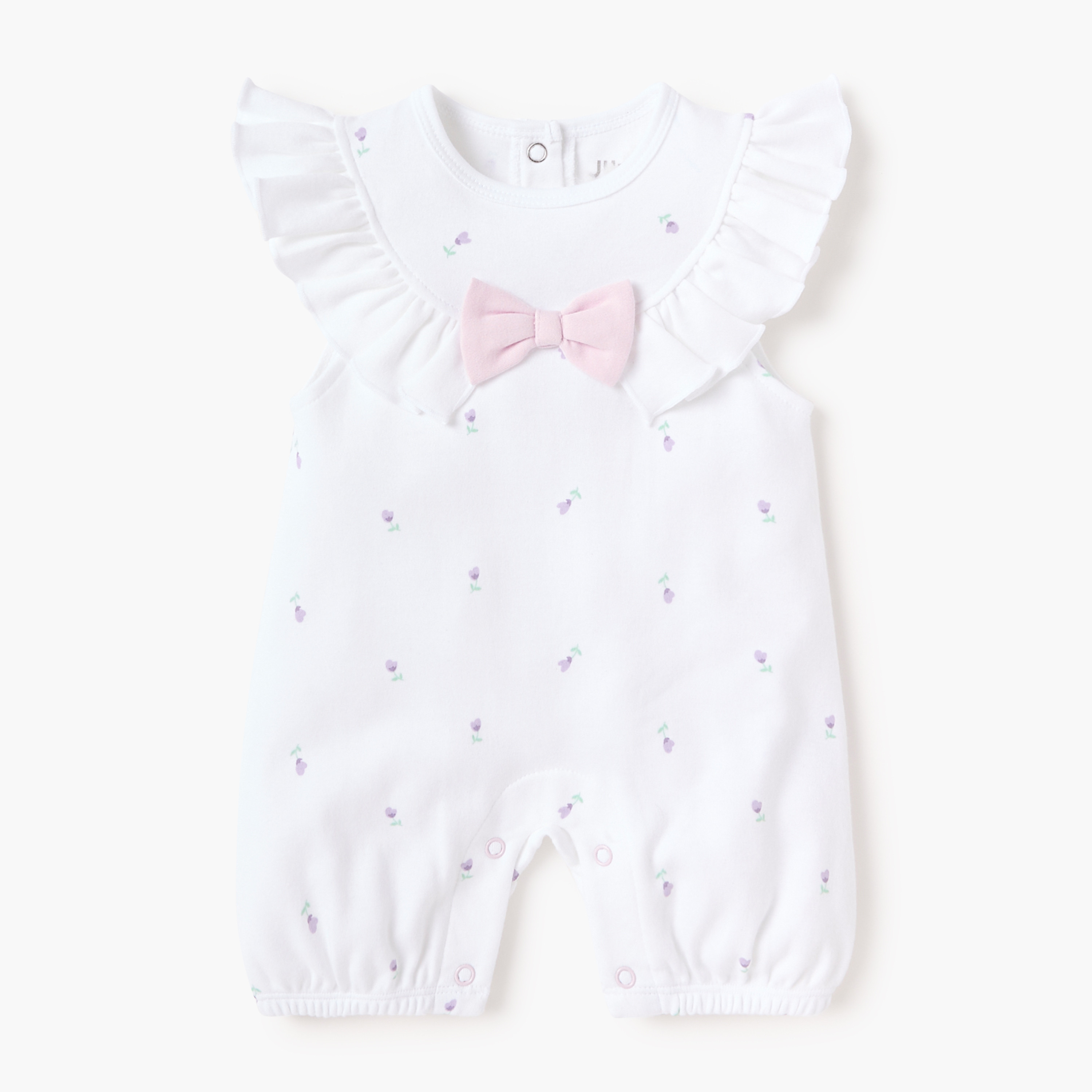 Juniors Bow Applique Sleeveless Romper-baby-girls-clothing-rompers-image-1