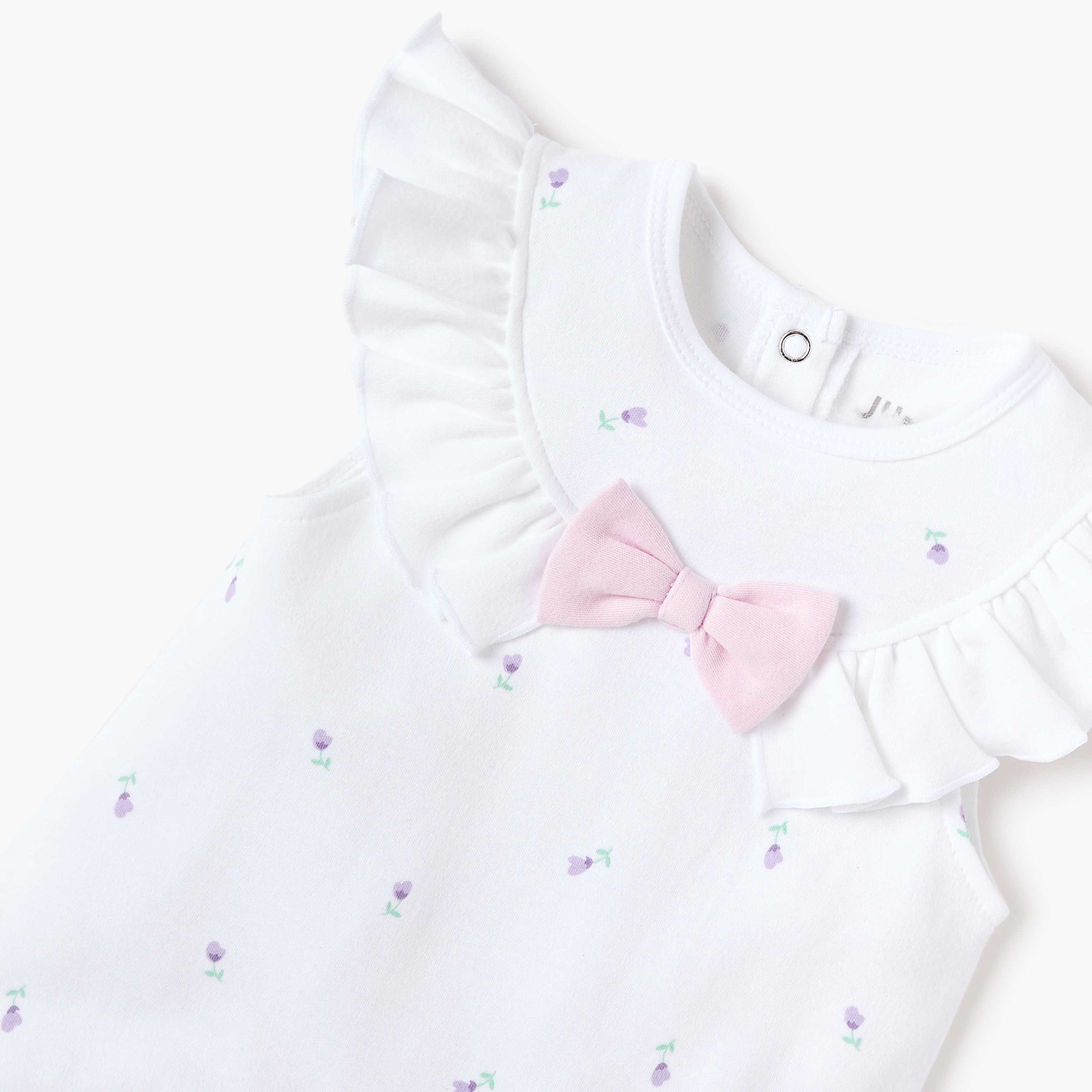 Juniors Bow Applique Sleeveless Romper-baby-girls-clothing-rompers-image-3