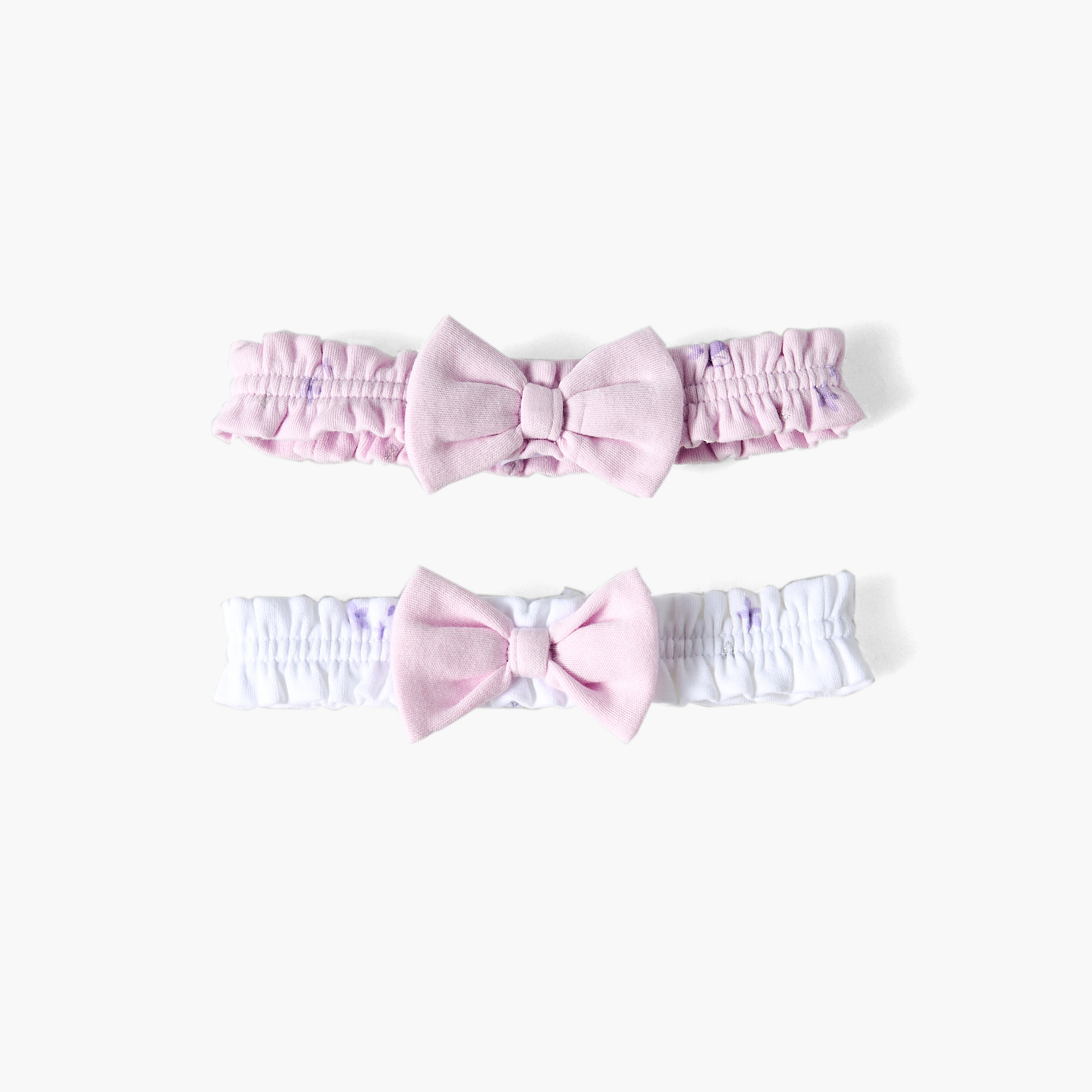 أربطة شعر للبنات مع عقدة بارزة - قطعتين-baby-girls-accessories-hairaccessories-image-1