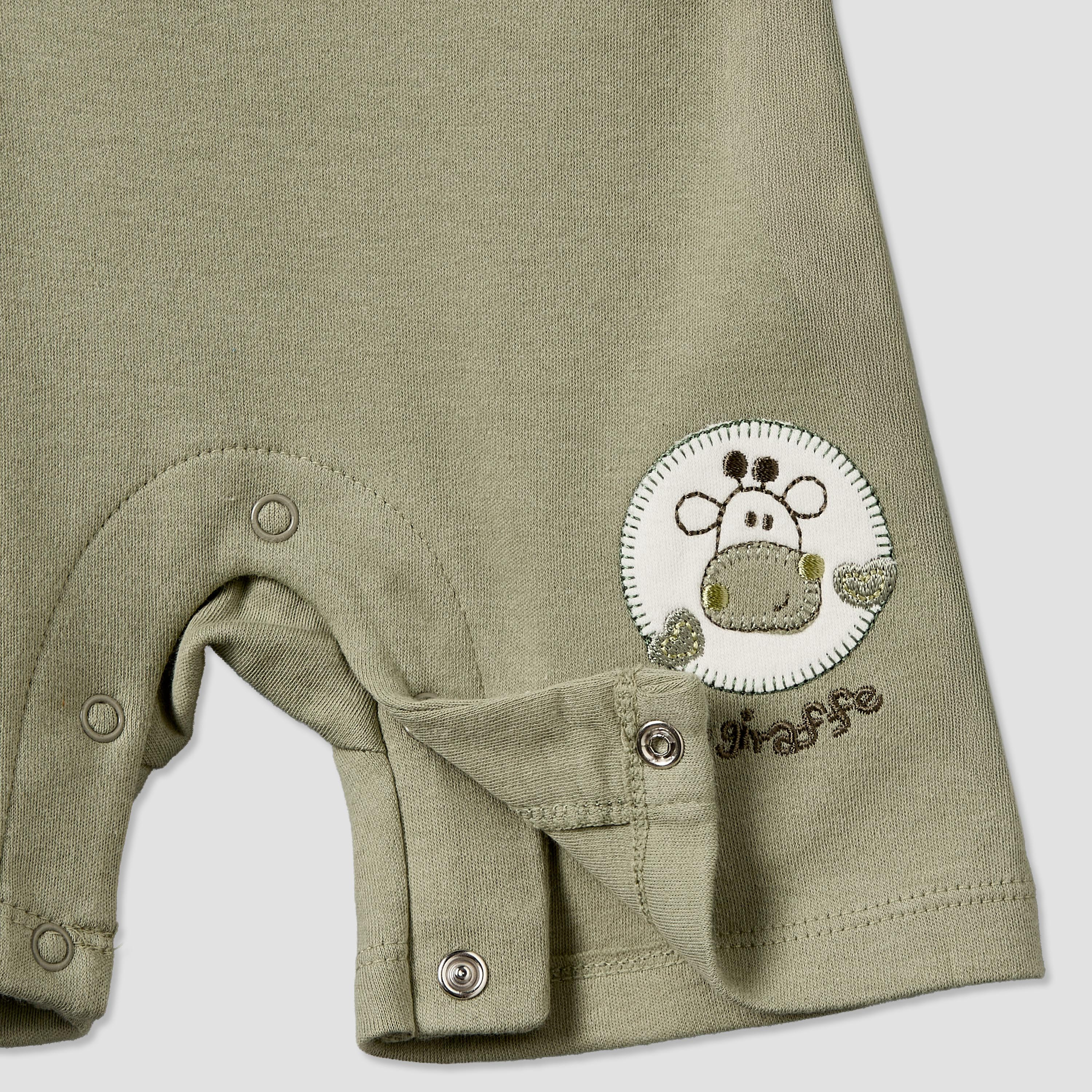Juniors Crew Neck Short Sleeves T-shirt and Dungaree Set with Safari Print-baby-boys-clothing-setsandcoords-image-7