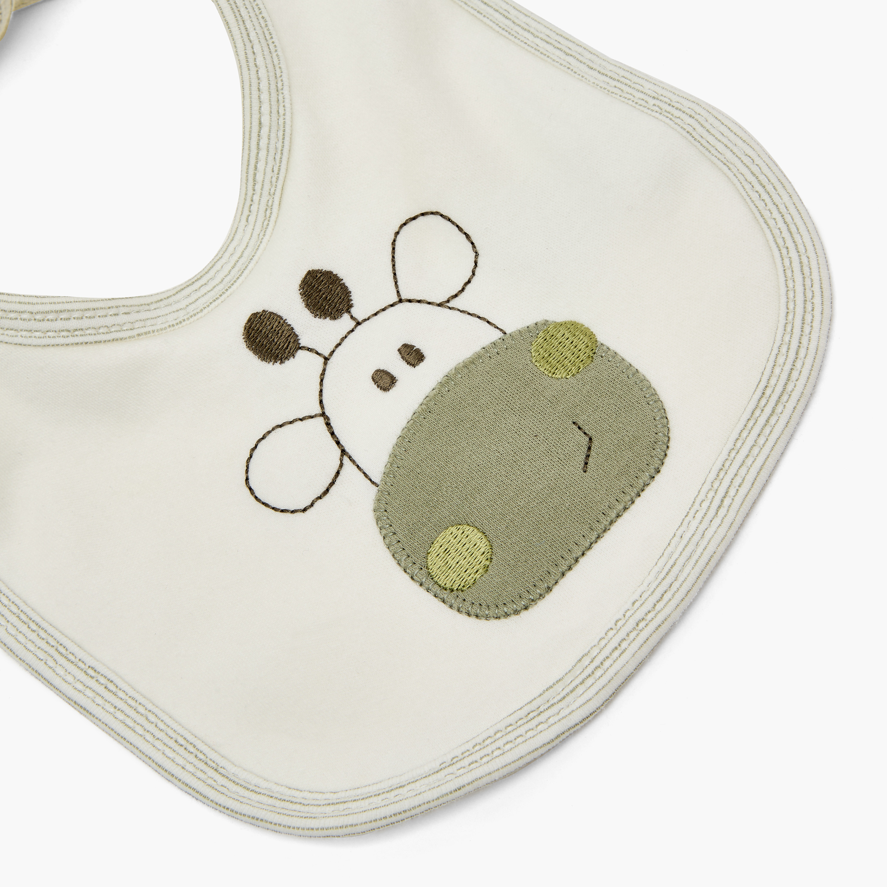 Juniors Baby Bib with Embroidery-baby-feeding-bibs-image-3