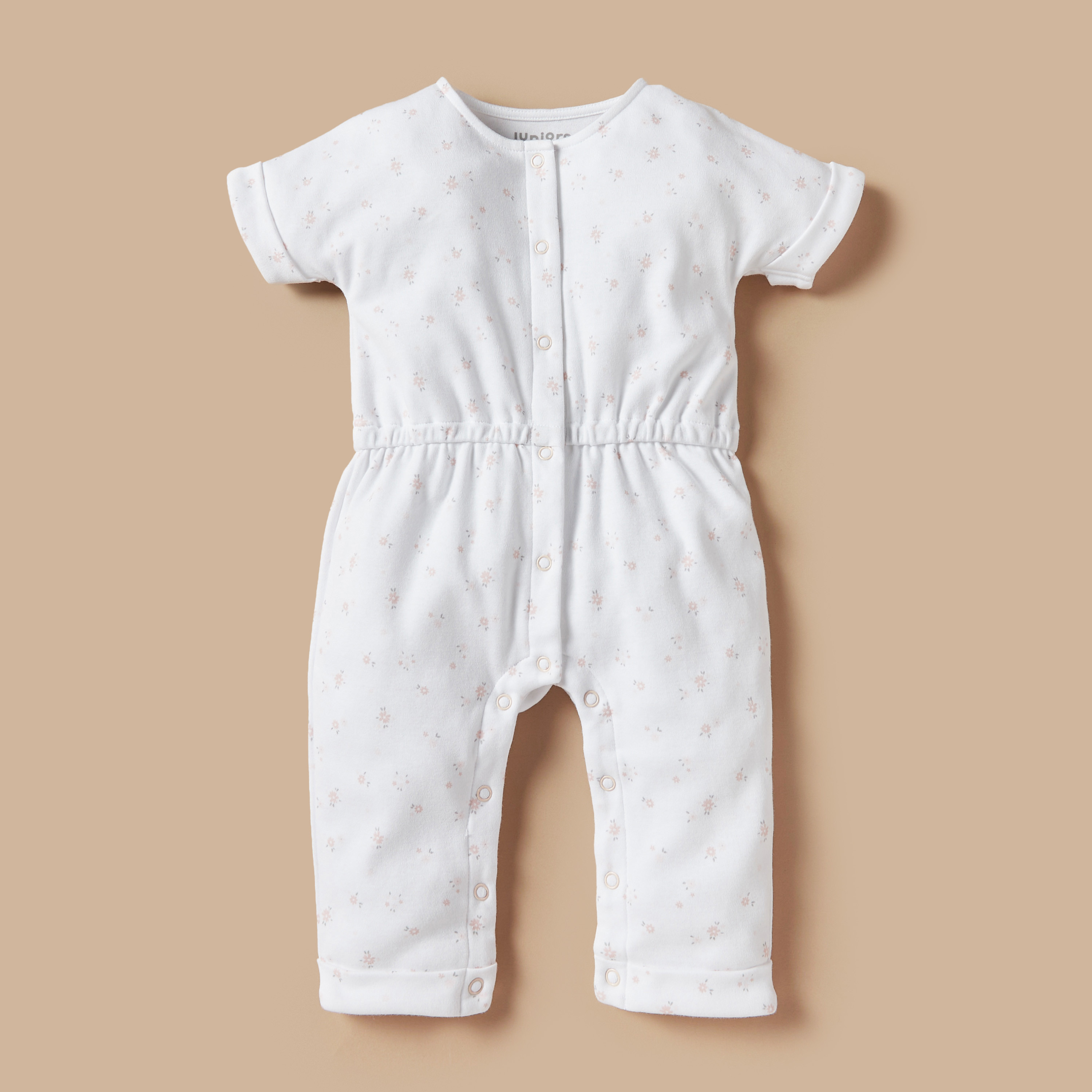 Juniors All-Over Floral Print Sleepsuit with Button Closure-baby-girls-clothing-nightwear-sleepsuits-image-1