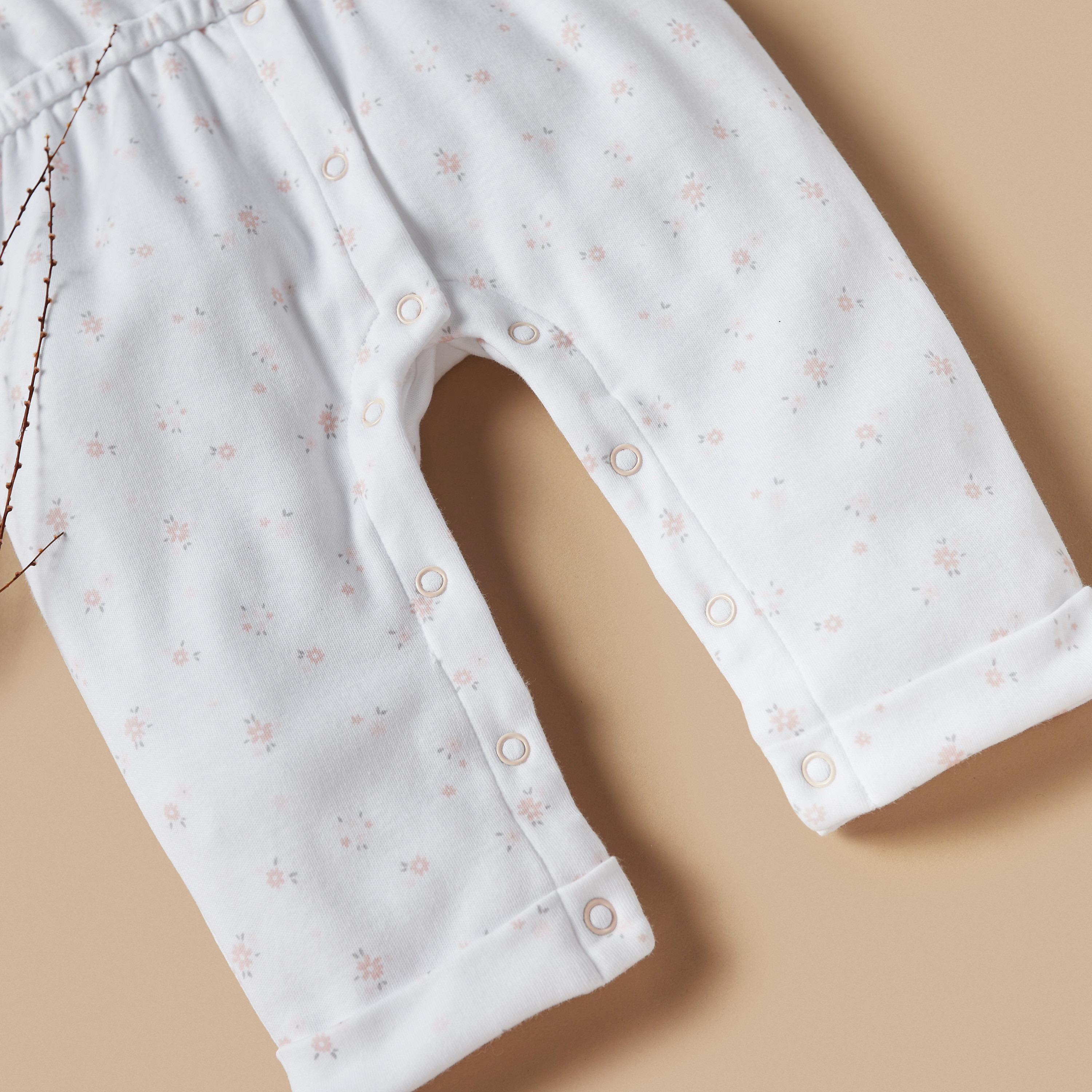 Juniors All-Over Floral Print Sleepsuit with Button Closure-baby-girls-clothing-nightwear-sleepsuits-image-3