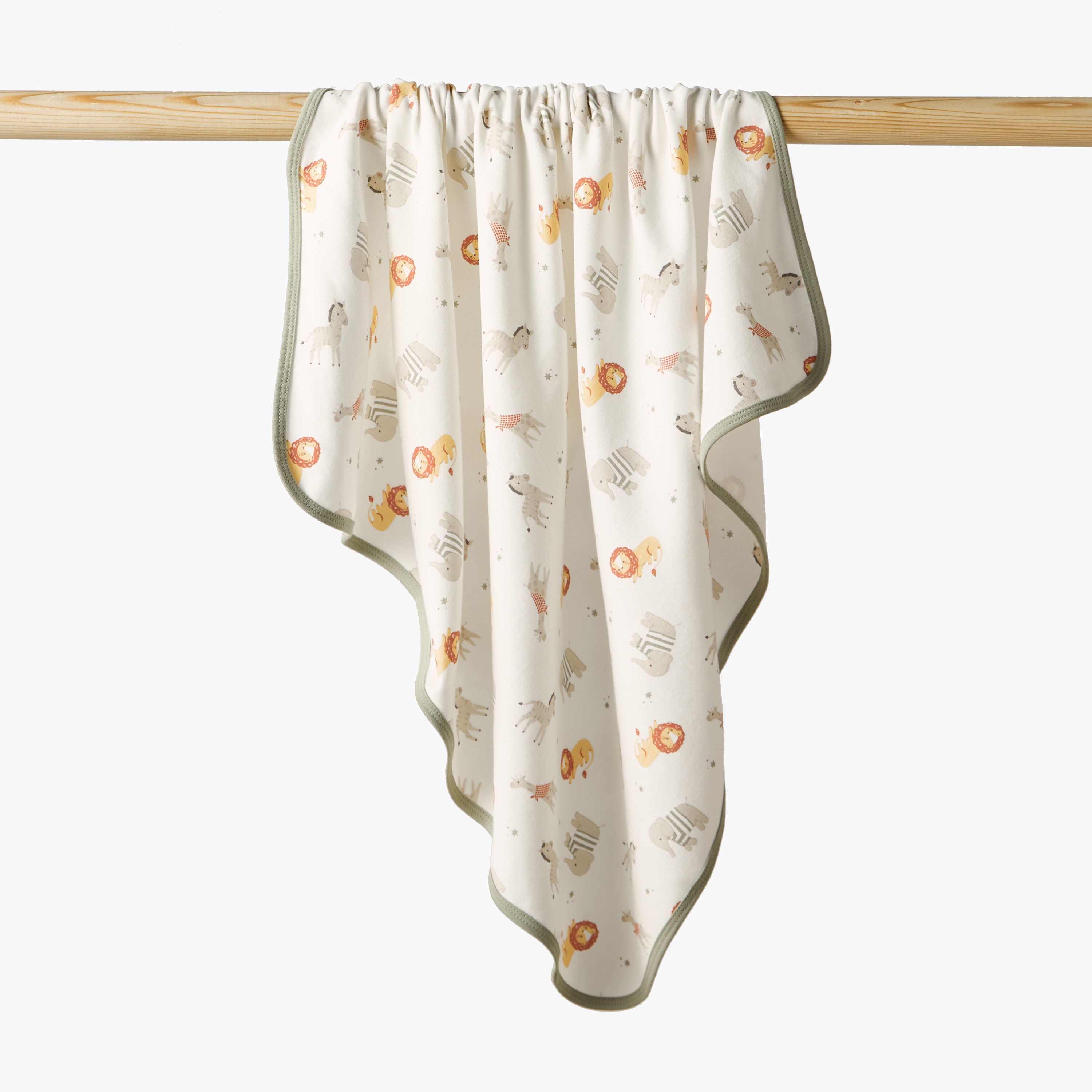 بطانية لحديثي الولادة بطبعات سفاري من جونيورز-baby-nursery-blanketsandswaddles-receivingblankets-image-1