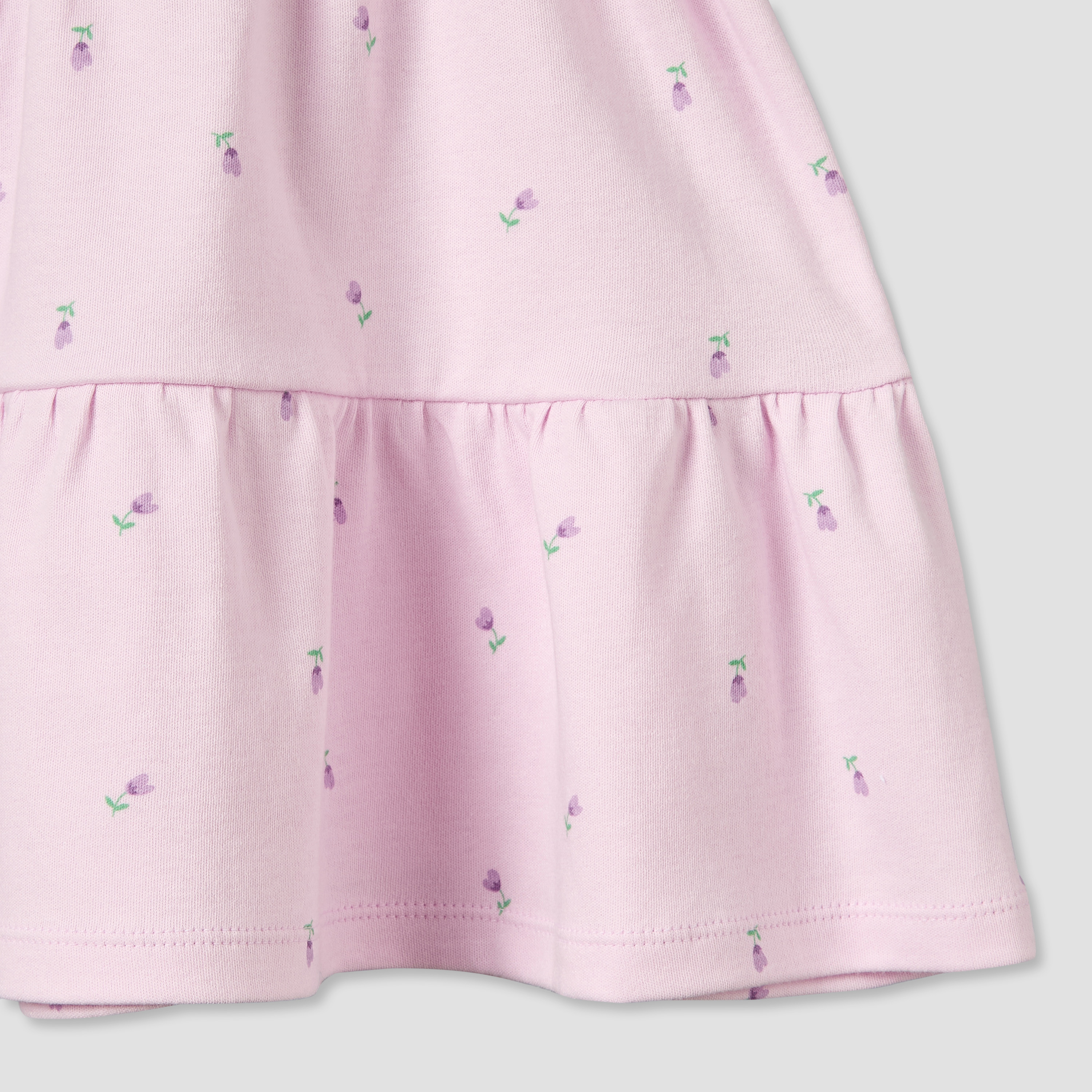 فستان قصير بياقة دائرية وأكمام قصيرة بطبعة زهور من جونيورز-baby-girls-clothing-dressesandjumpsuits-image-5
