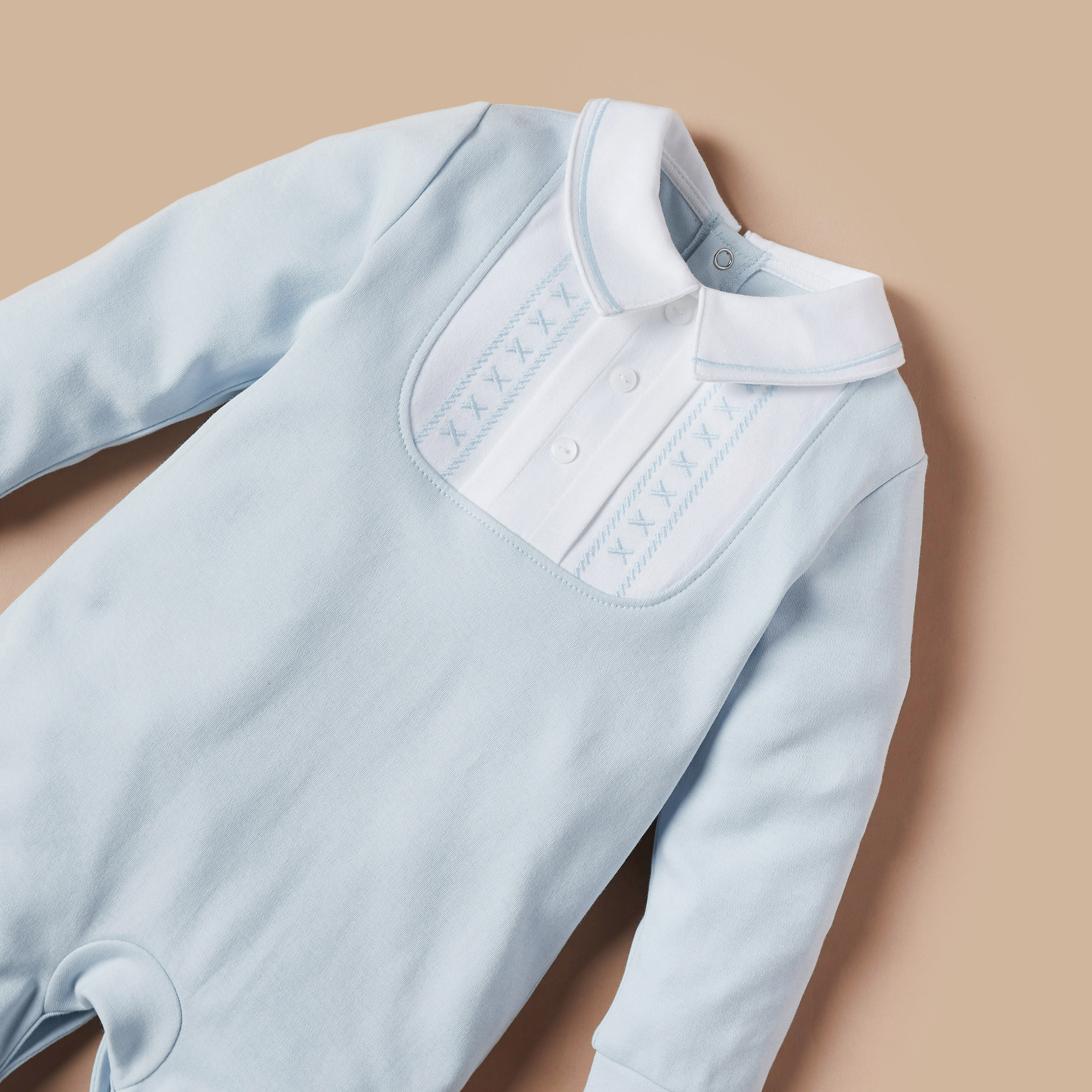 Juniors Solid Closed Feet Sleepsuit with Button Closure-baby-girls-clothing-nightwear-sleepsuits-image-2