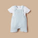 Juniors Solid T-shirt and Dungaree Set-Rompers%2C Dungarees and Jumpsuits-thumbnailMobile-0