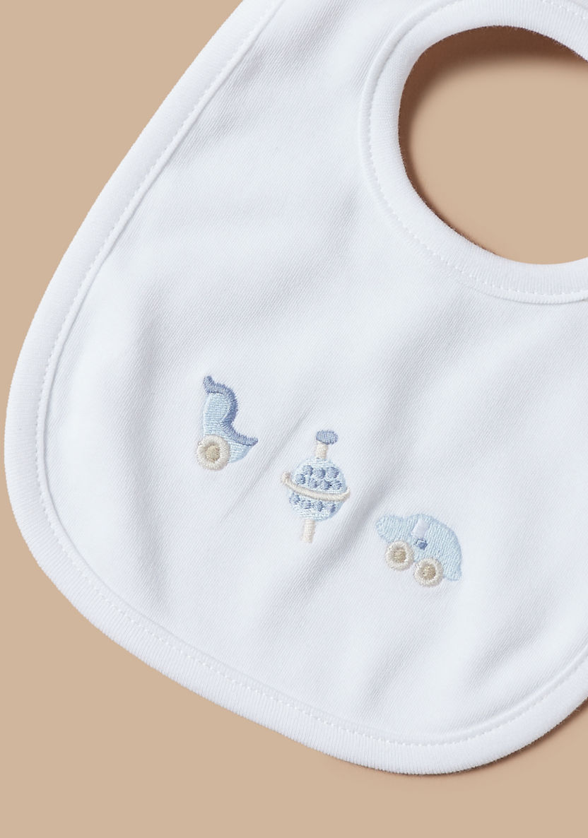 Juniors Embroidered Bib with Button Closure-Accessories-image-2