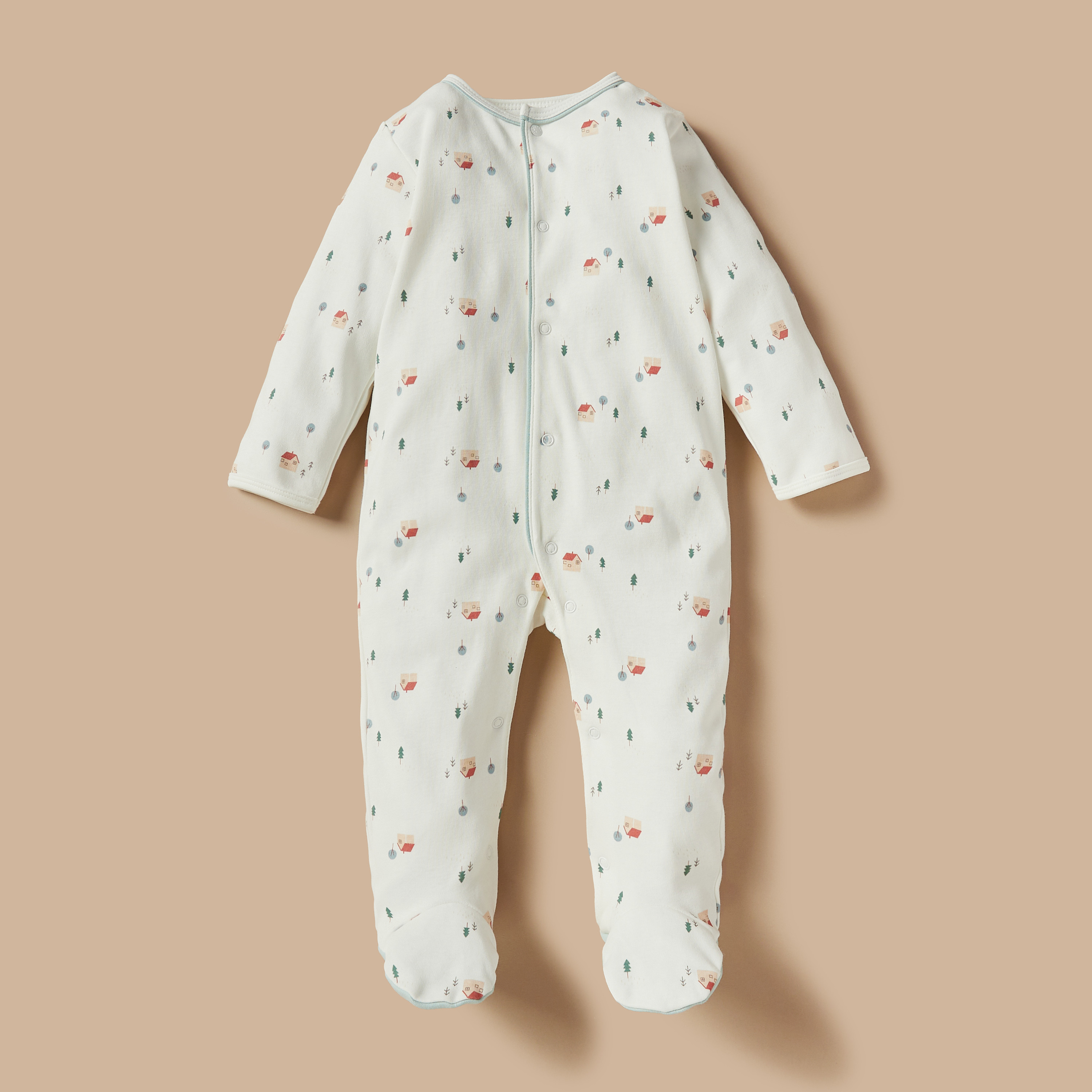 Juniors Printed Sleepsuit with Long Sleeves-baby-boys-clothing-nightwear-sleepsuits-image-1