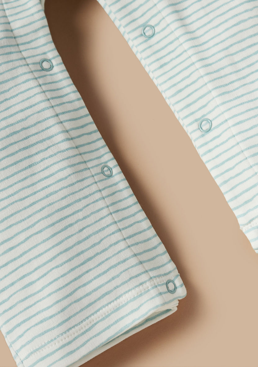 Juniors Printed Sleepsuit with Long Sleeves-Pyjama Sets-image-2