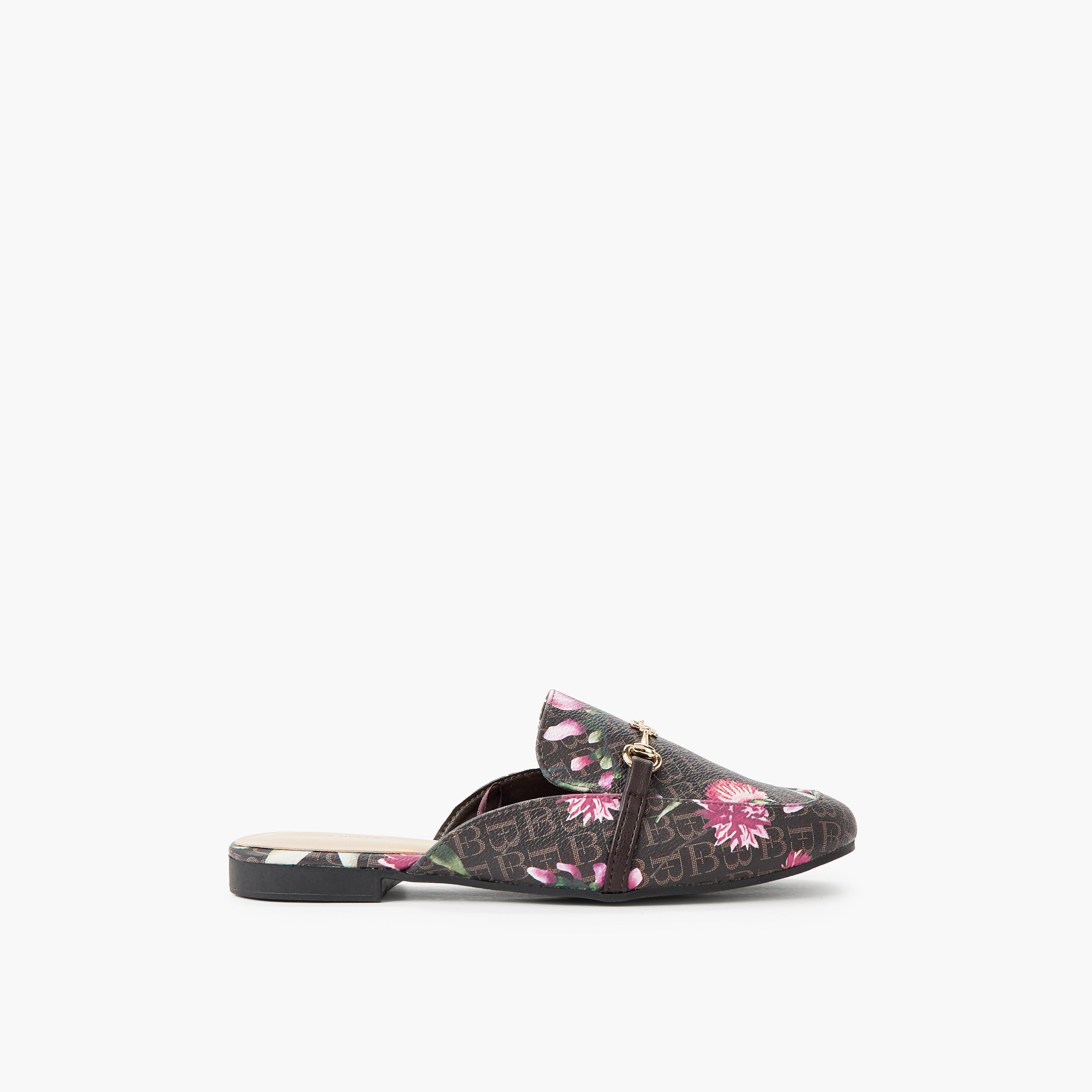 Flora Bella Women Monogram Print Mules-women-shoes-flats-mules-image-3