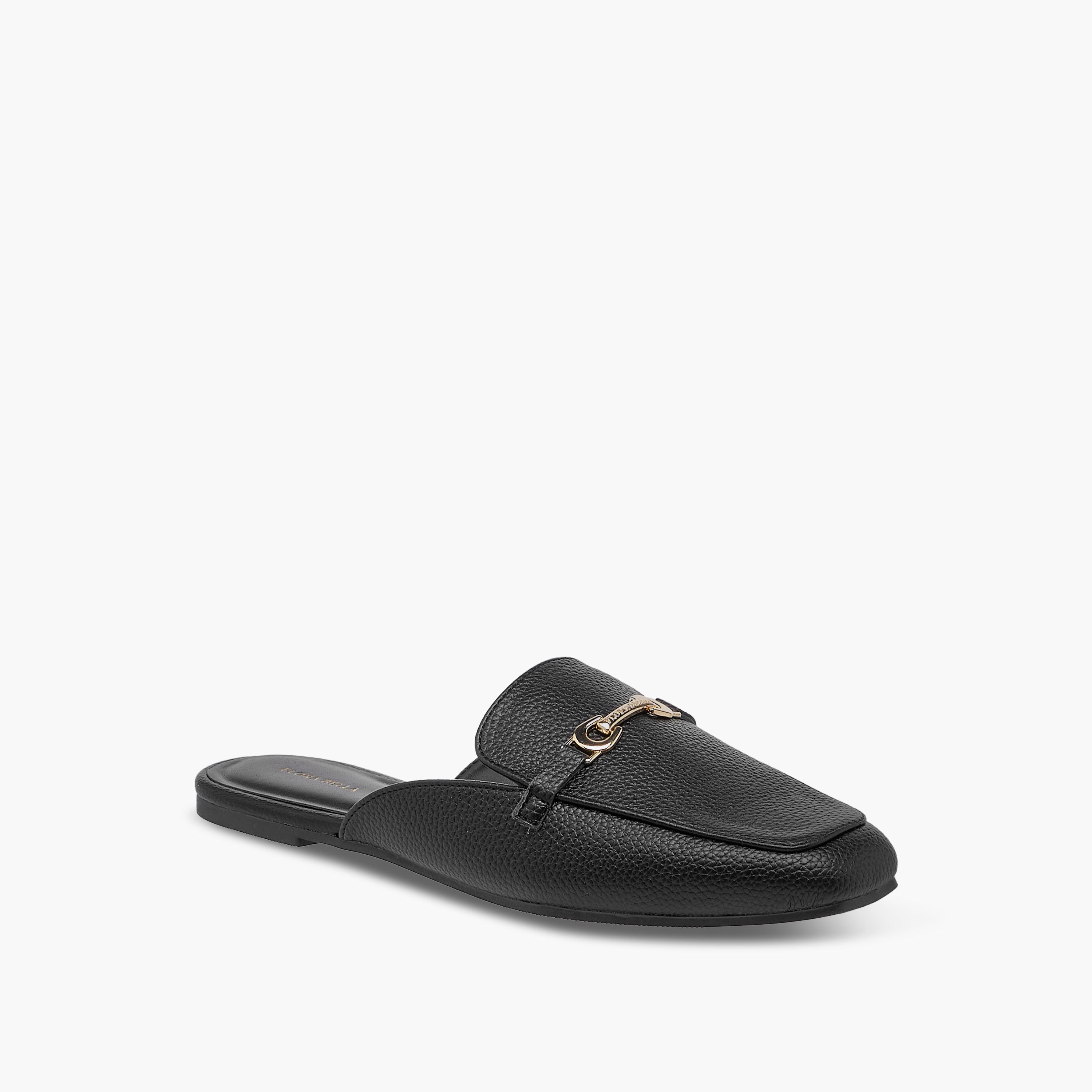 Flora Bella Textured Slip-On Mules with Metal Accent-women-shoes-flats-mules-image-2