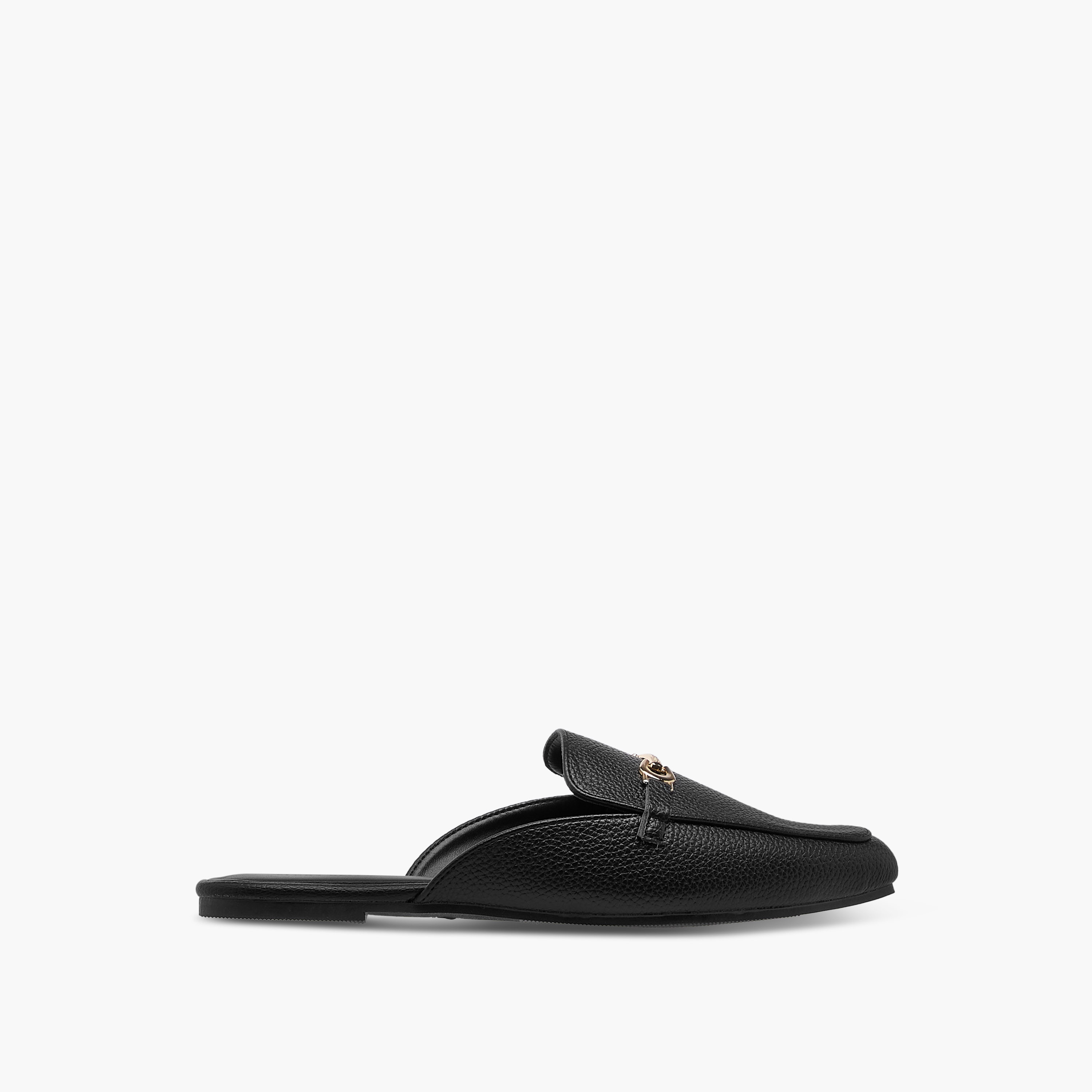 Flora Bella Textured Slip-On Mules with Metal Accent-women-shoes-flats-mules-image-3