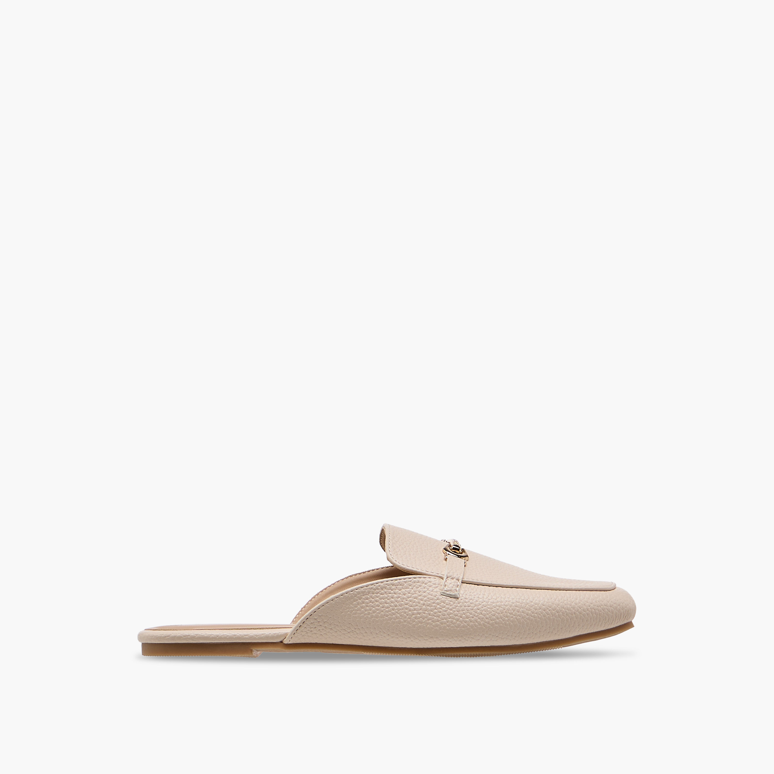 Flora Bella Textured Slip-On Mules with Metal Accent-women-shoes-flats-mules-image-3
