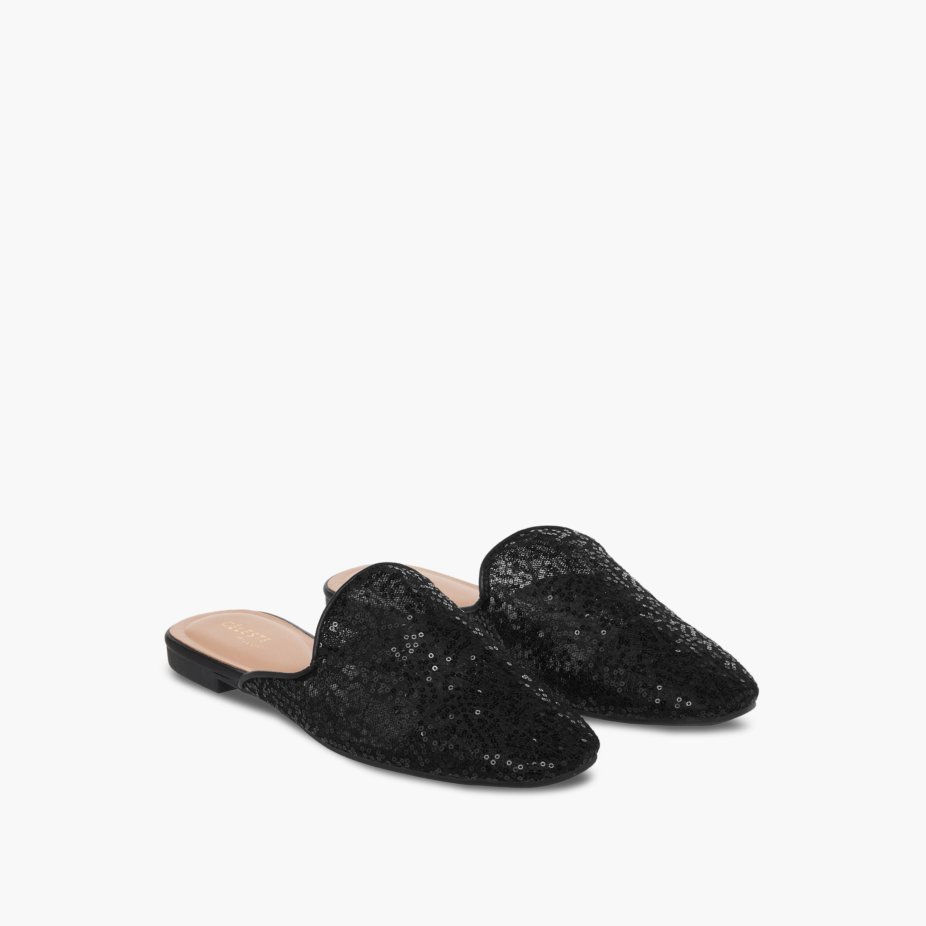 Celeste Women Sequinned Embellished Mules-women-shoes-flats-mules-image-1