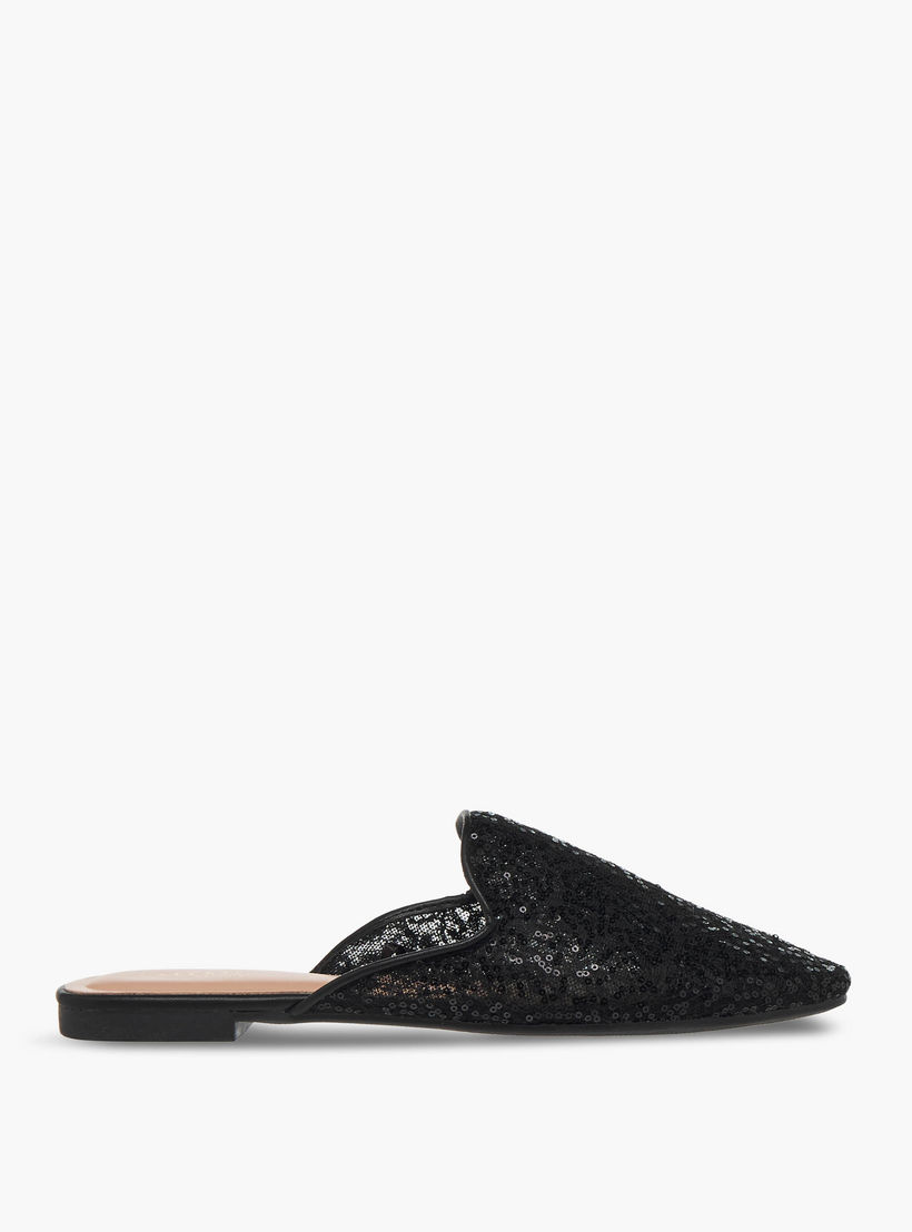 Celeste Women Sequinned Embellished Mules-women-shoes-flats-mules-image-3
