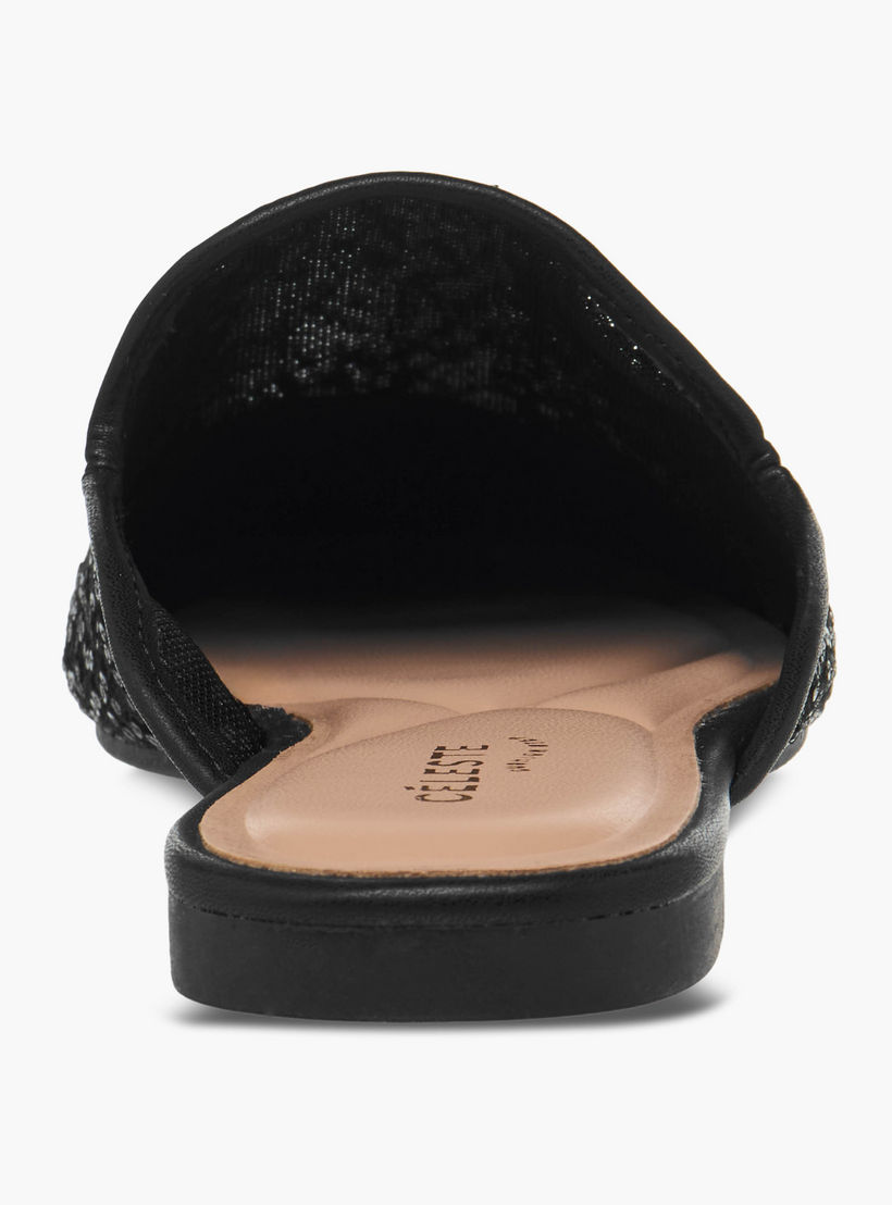 Celeste Women Sequinned Embellished Mules-women-shoes-flats-mules-image-5