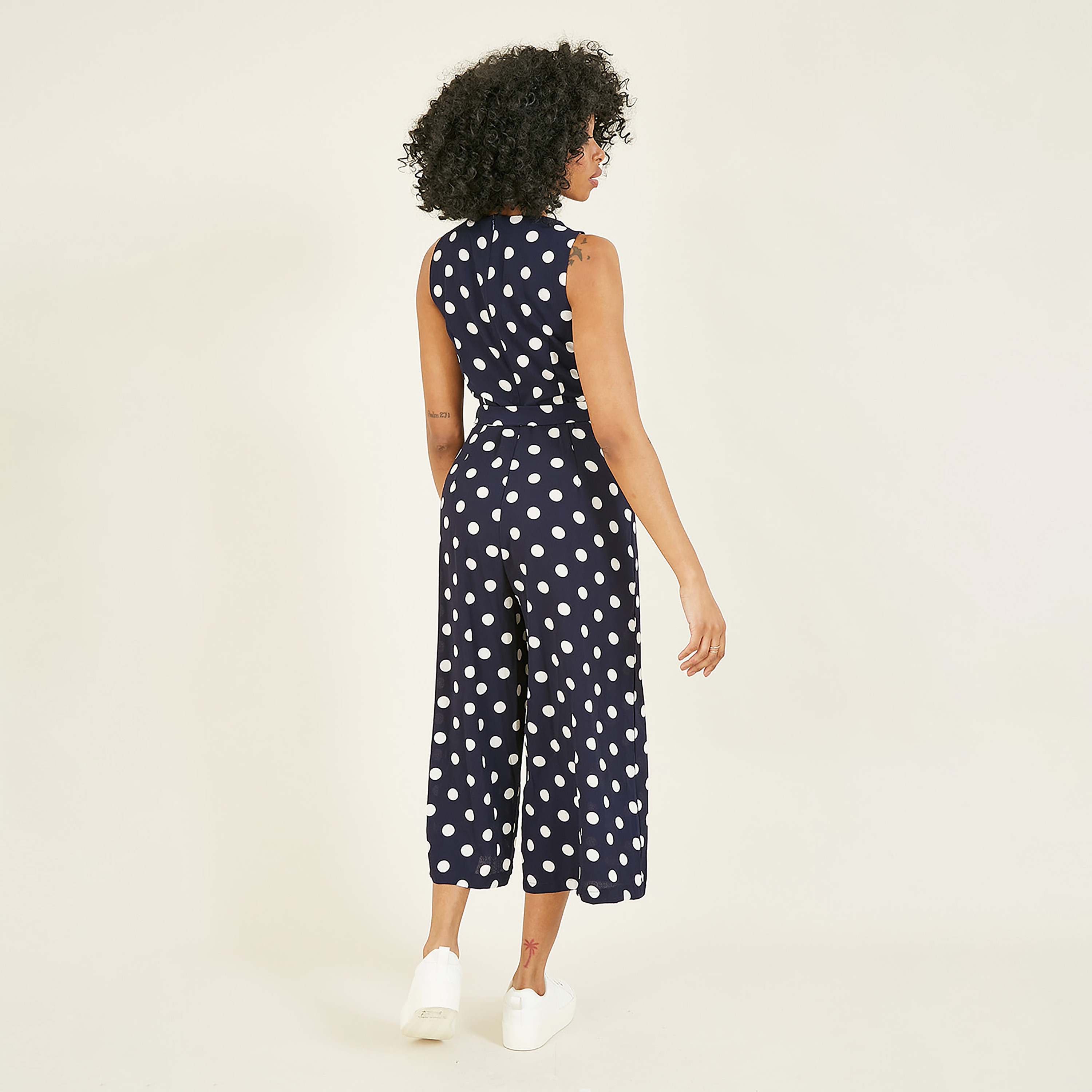 جمبسوت نسائي كيولوت بنقاط البولكا من ميلا لندن-women-clothing-jumpsuits-image-2