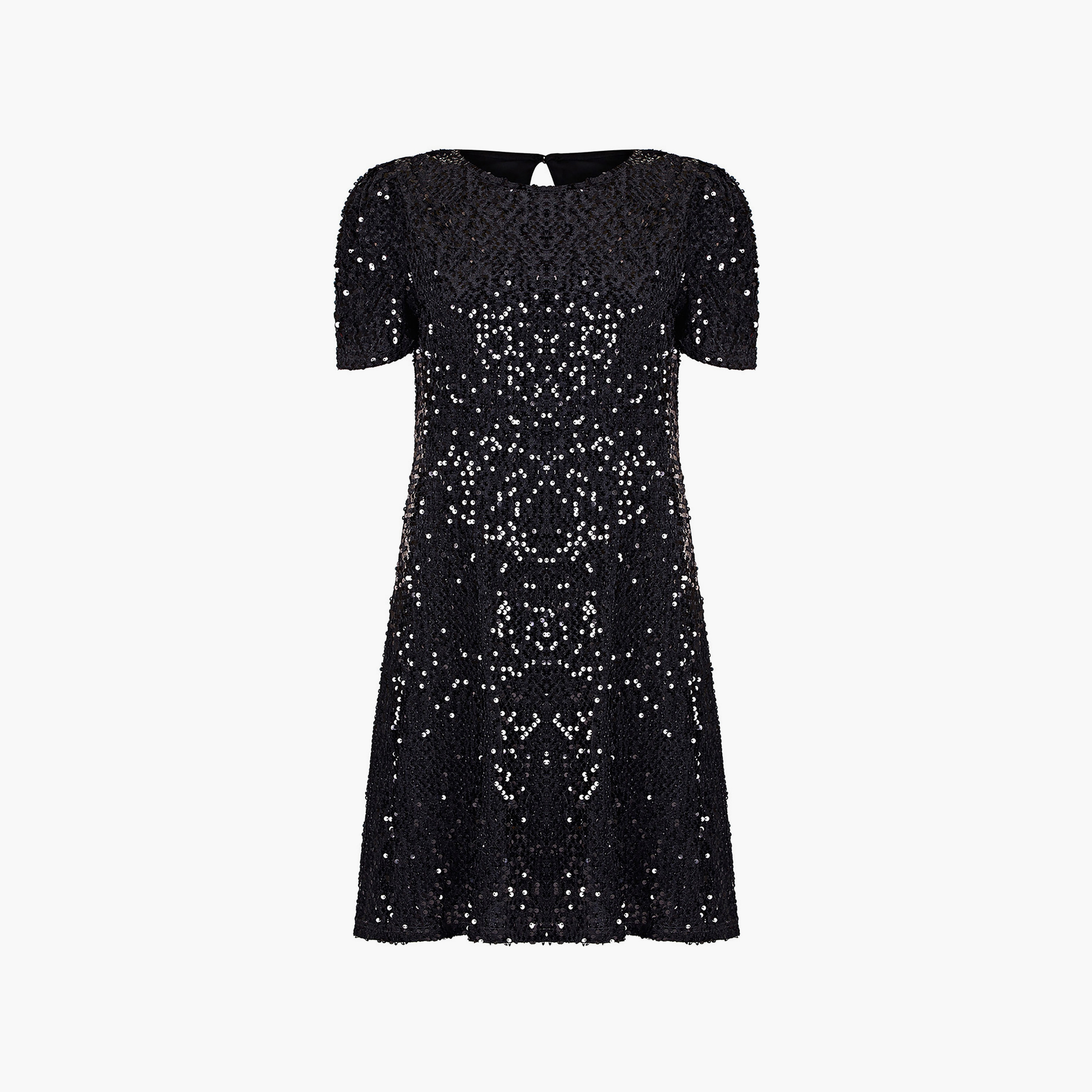 فستان سهرة قصير بتونيك ترتر لامع للنساء من ميلا لندن-women-clothing-dresses-image-14