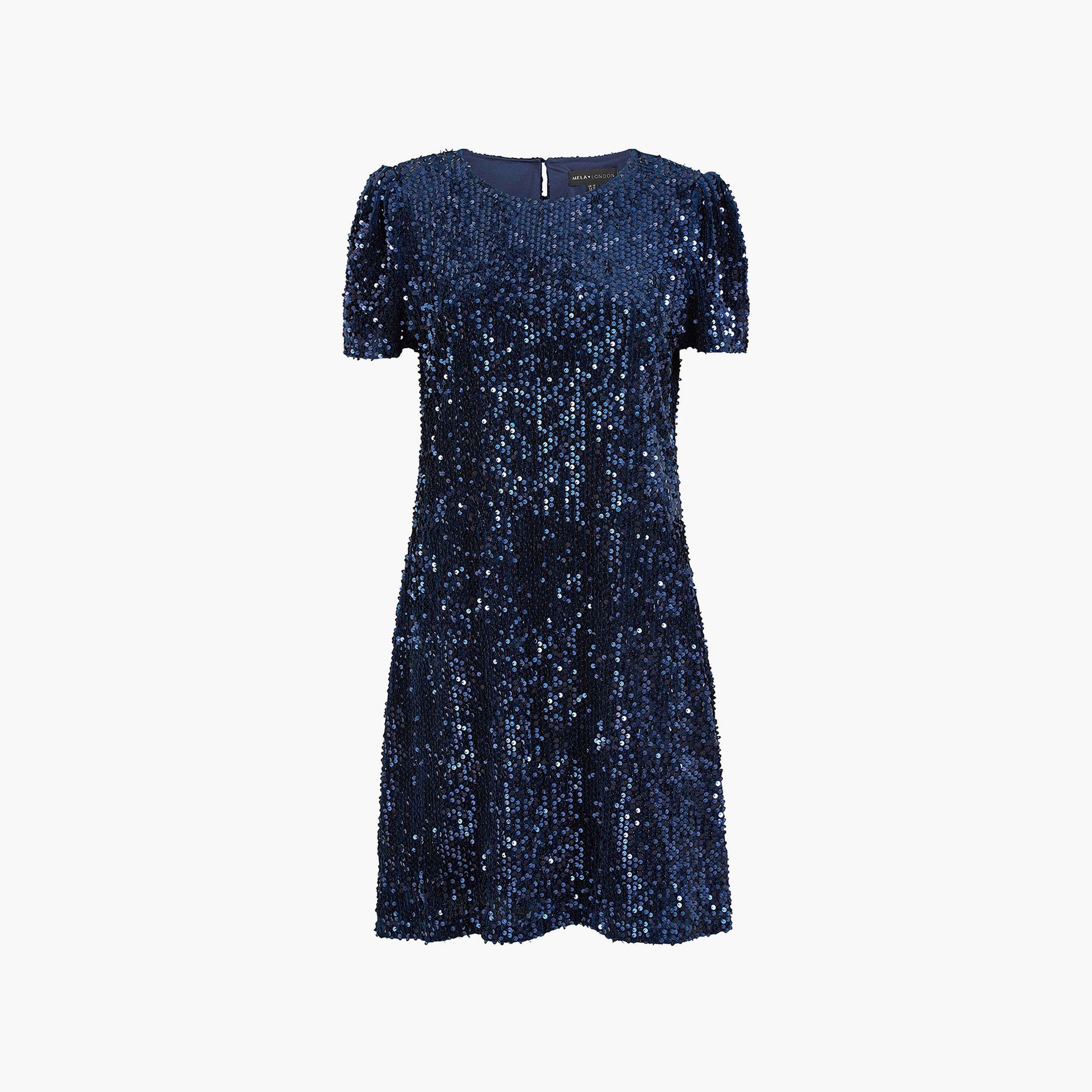 فستان سهرة قصير بتونيك ترتر لامع للنساء من ميلا لندن-women-clothing-dresses-image-5