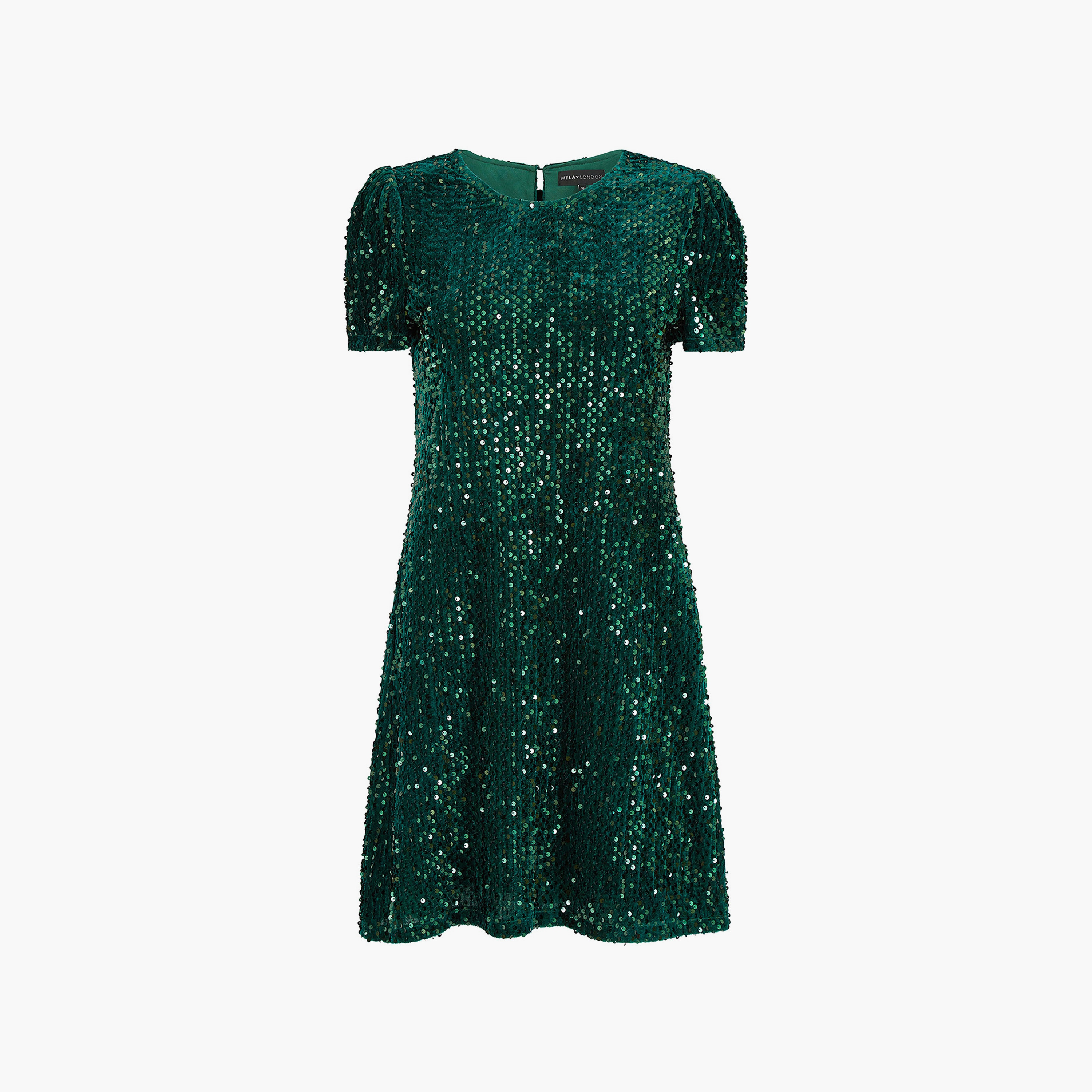 فستان سهرة قصير بتونيك ترتر لامع للنساء من ميلا لندن-women-clothing-dresses-image-9