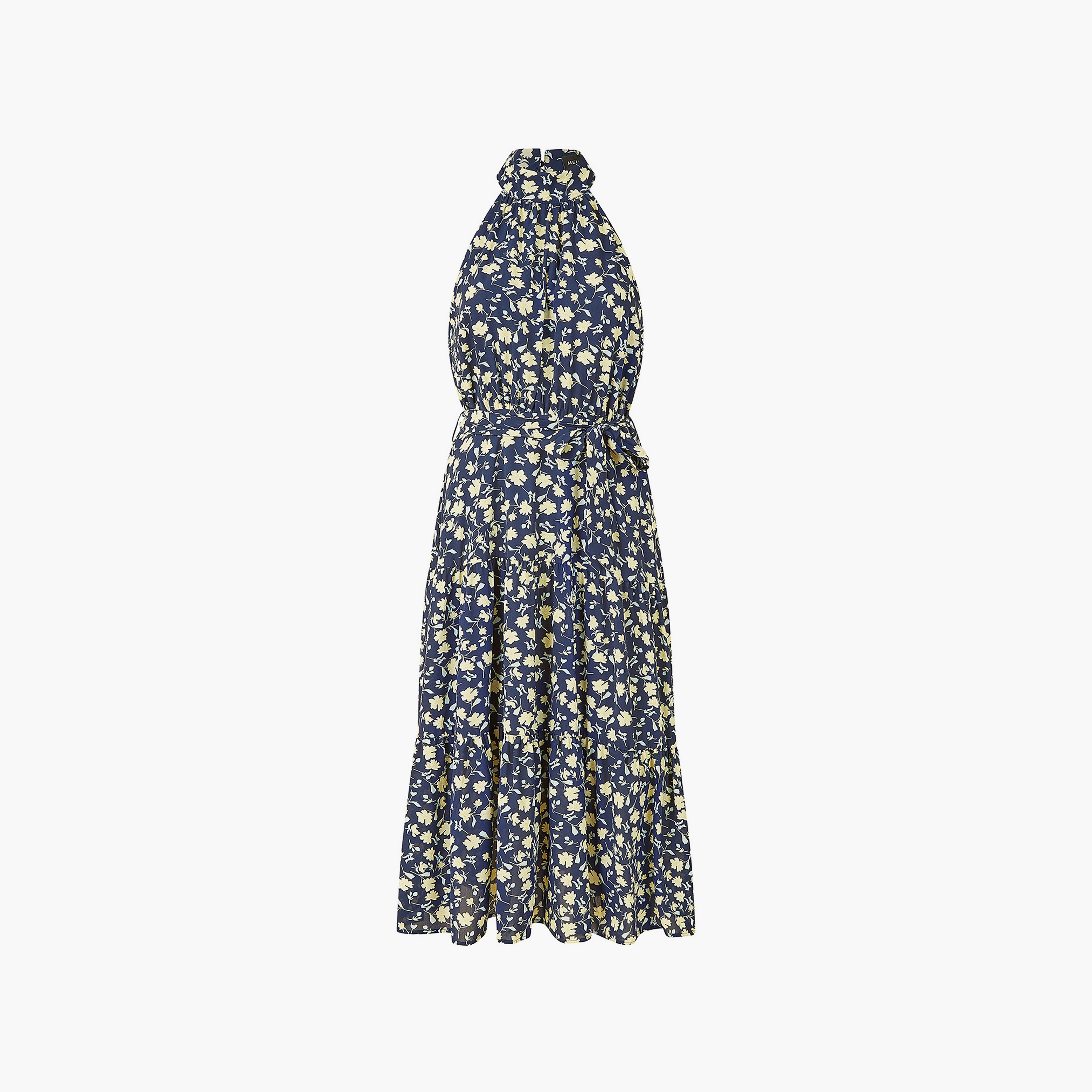 Mela London Halter Neck Floral Tiered Women's Midi Dress-women-clothing-dresses-image-5
