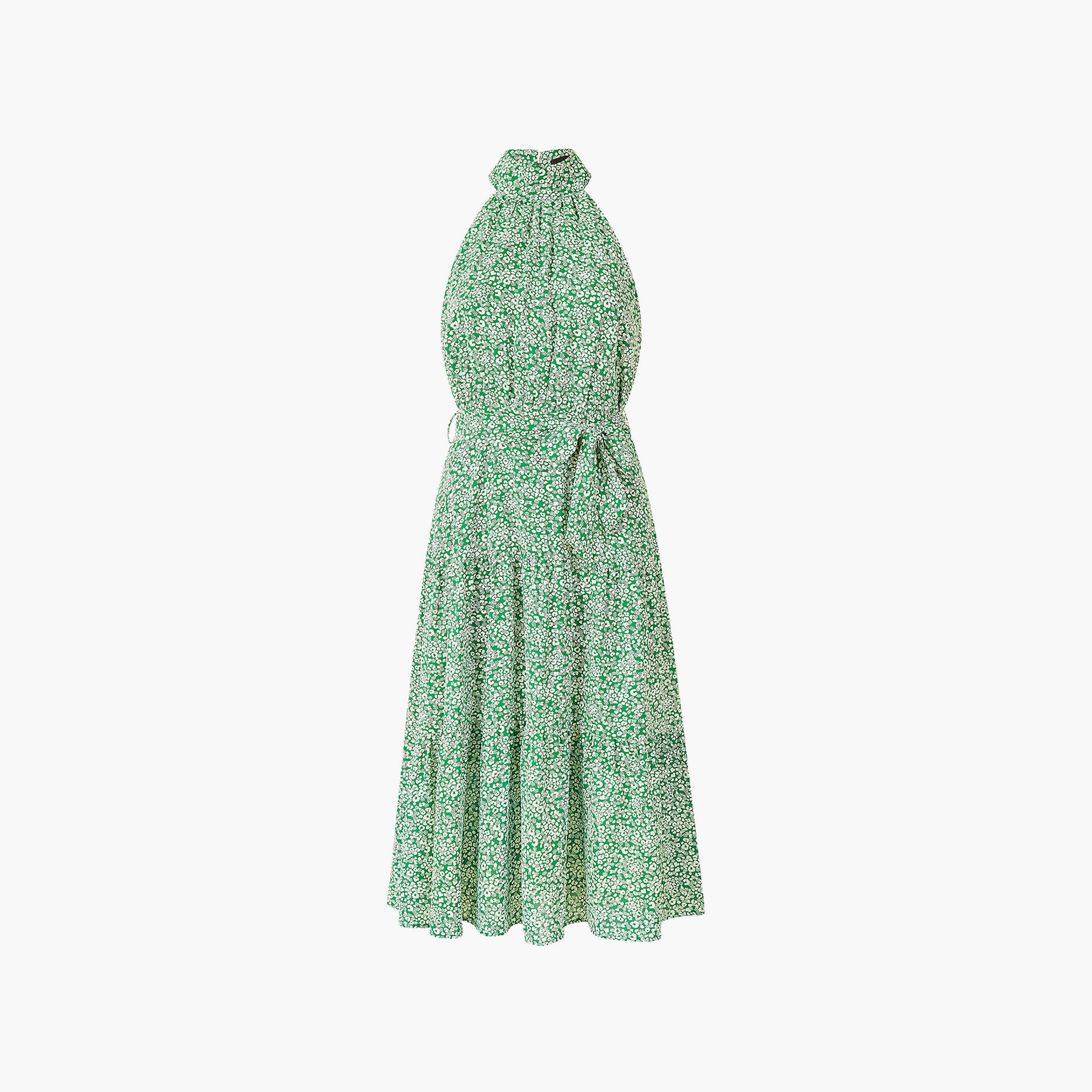 فستان نسائي متوسط الطول بفتحة رقبة هالتر وطبقات من الزهور من ميلا لندن-women-clothing-dresses-image-10
