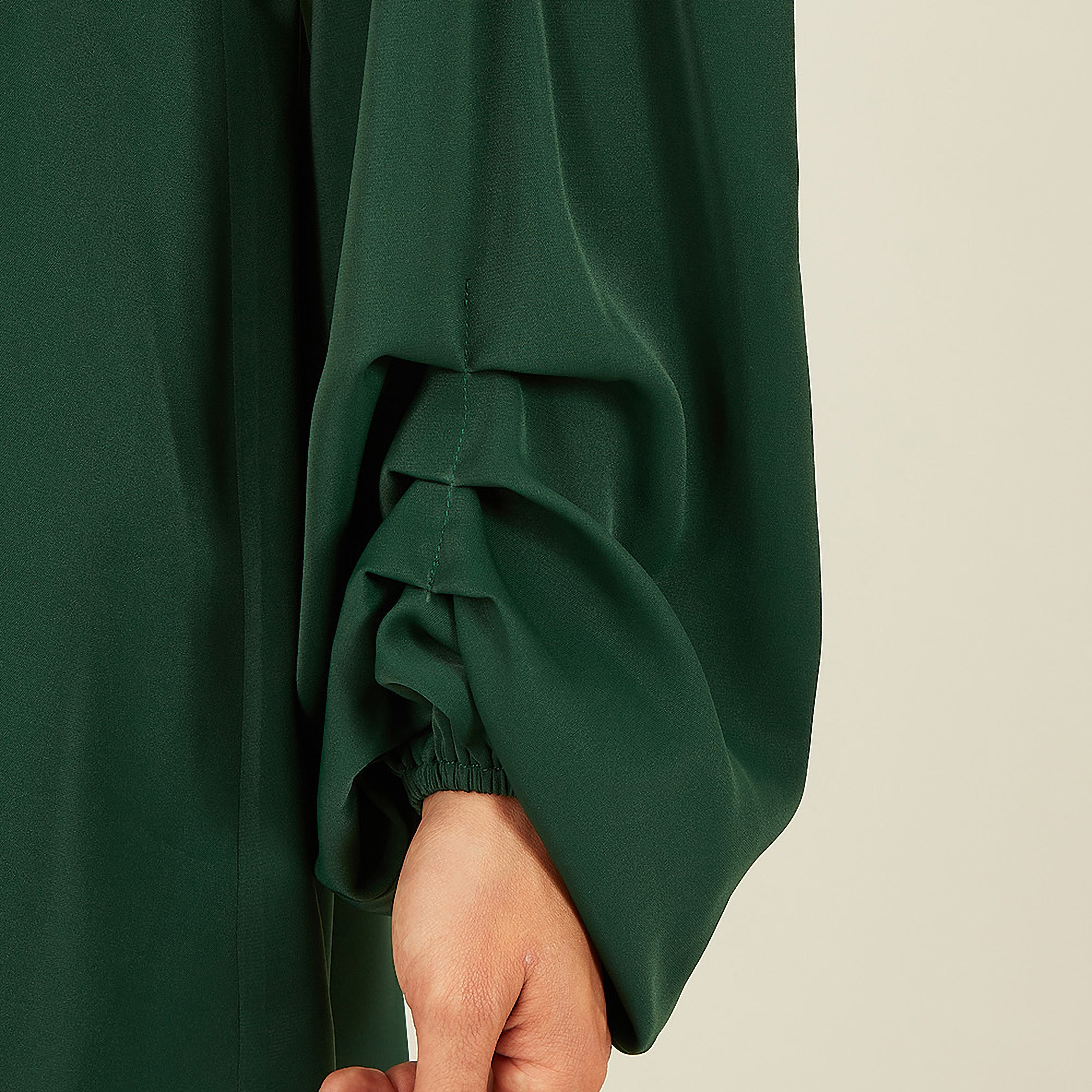Mela London Green Balloon Sleeve Shirt Women's Mini Dress-women-clothing-dresses-image-5