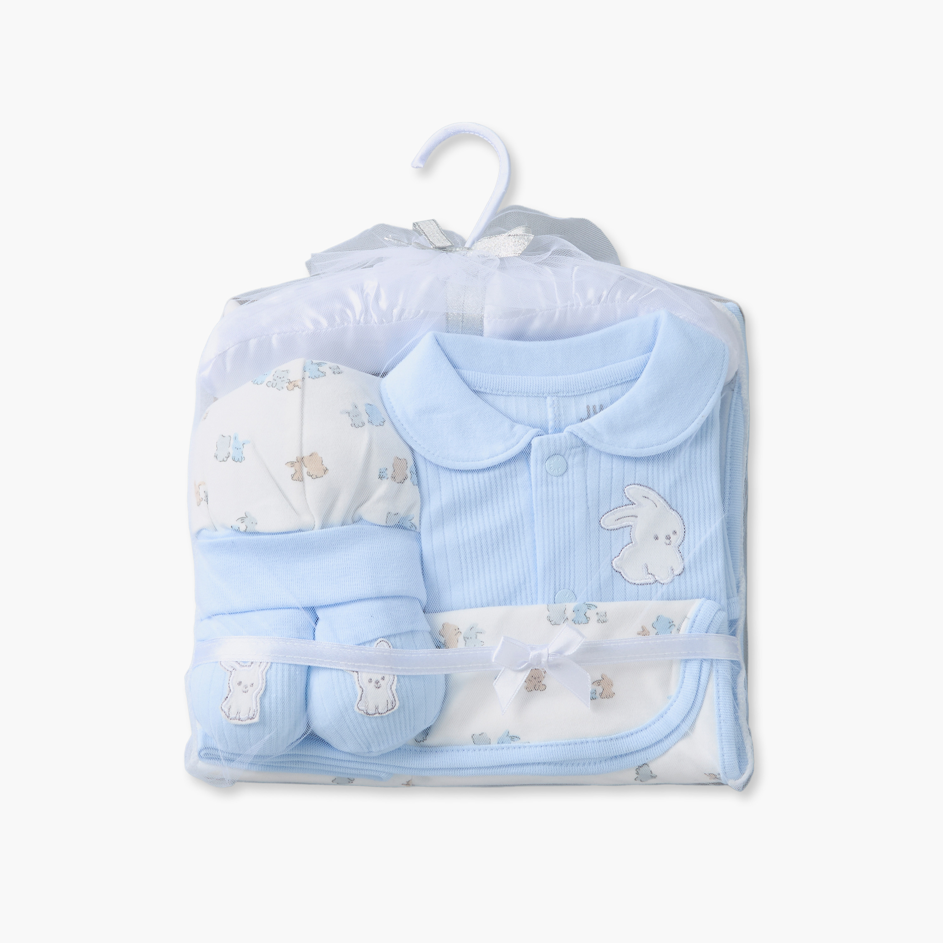 Set of 5 Juniors Clothing Gift Set with Bunny Print-baby-boys-clothing-setsandcoords-image-1