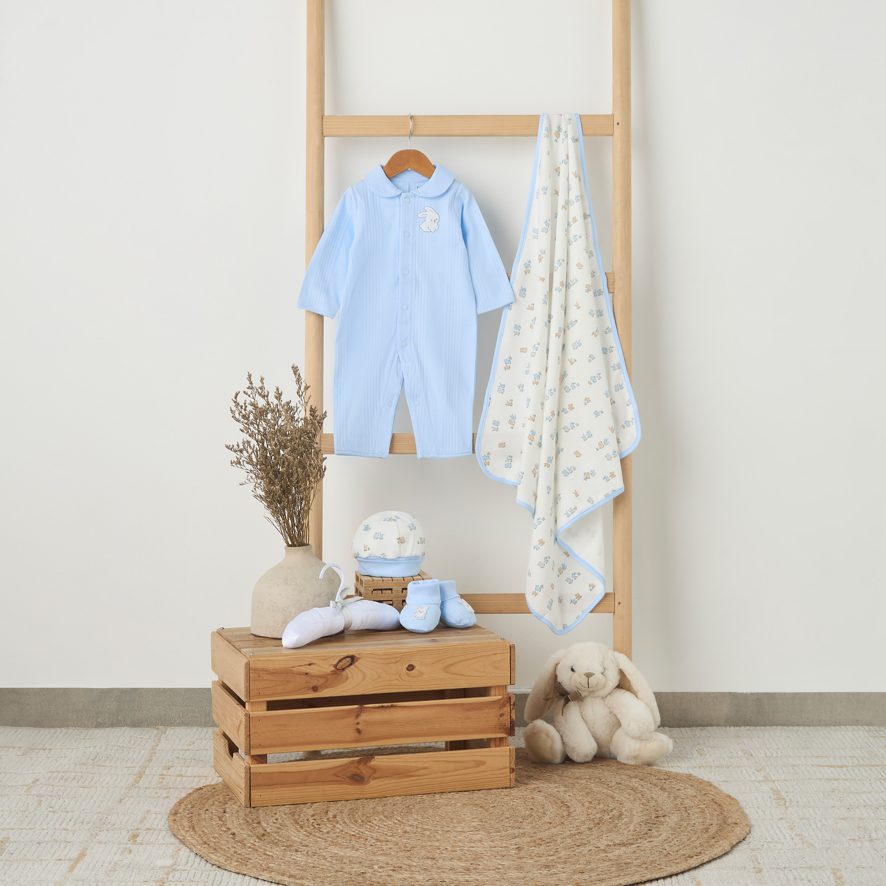 Set of 5 Juniors Clothing Gift Set with Bunny Print-baby-boys-clothing-setsandcoords-image-10
