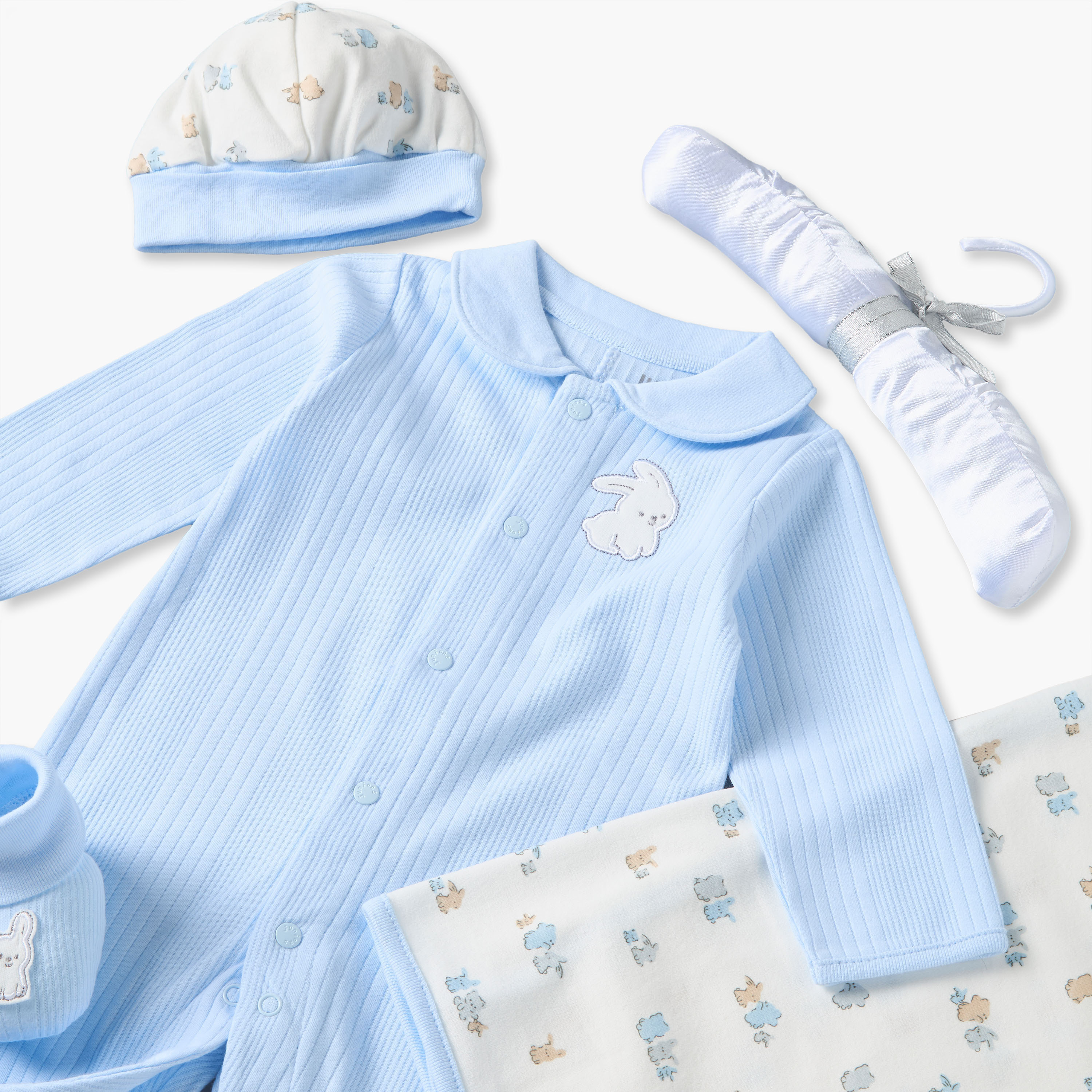 Set of 5 Juniors Clothing Gift Set with Bunny Print-baby-boys-clothing-setsandcoords-image-7