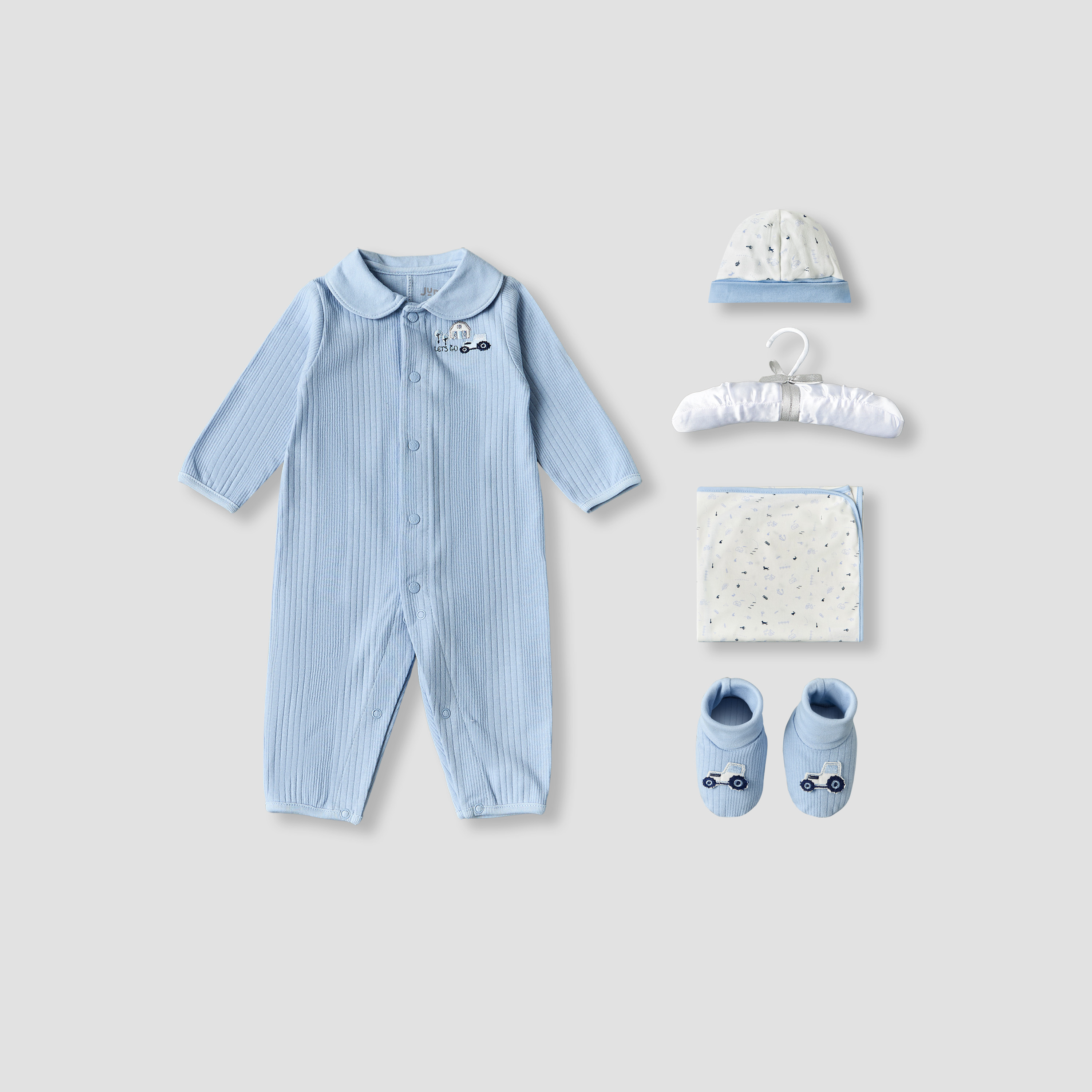 Set of 5 Juniors Clothing Gift Set with Print-baby-boys-clothing-setsandcoords-image-2